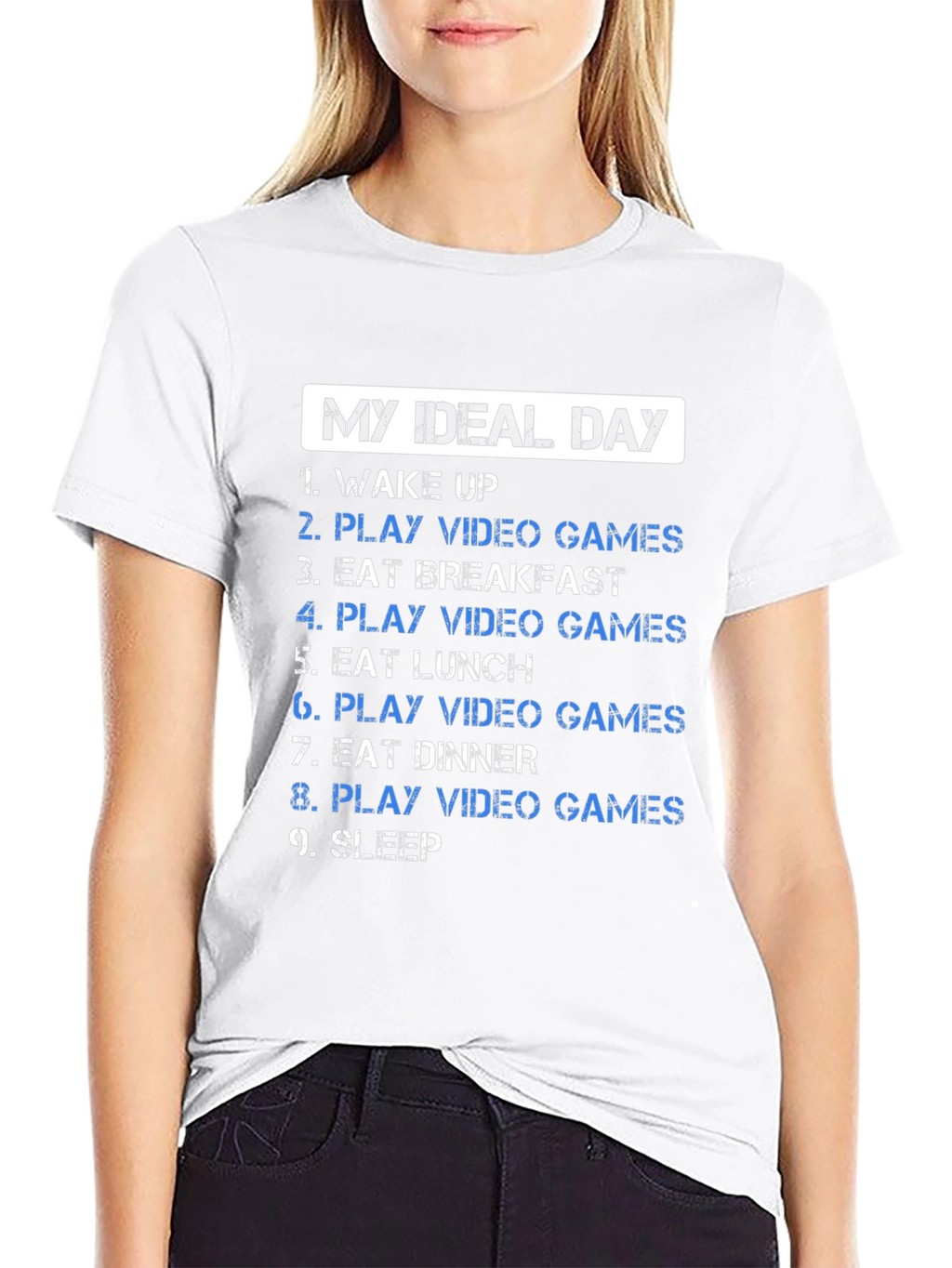 My Ideal Day Video Gamer T-Shirt - Black