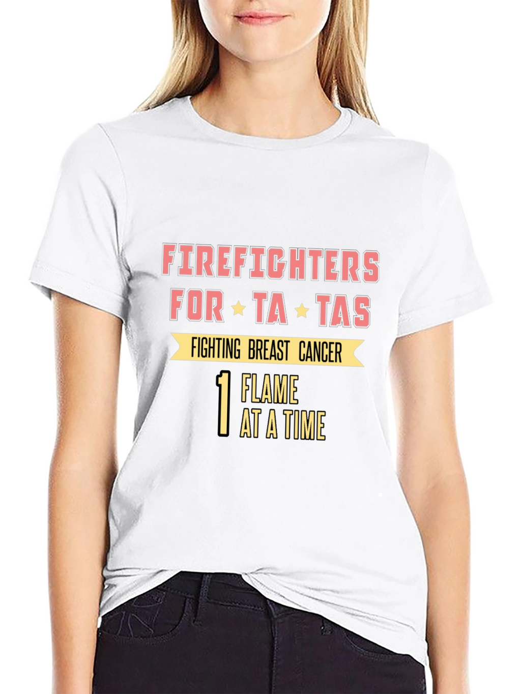 Firefighters for Ta-Tas Breast Cancer Awareness Tee