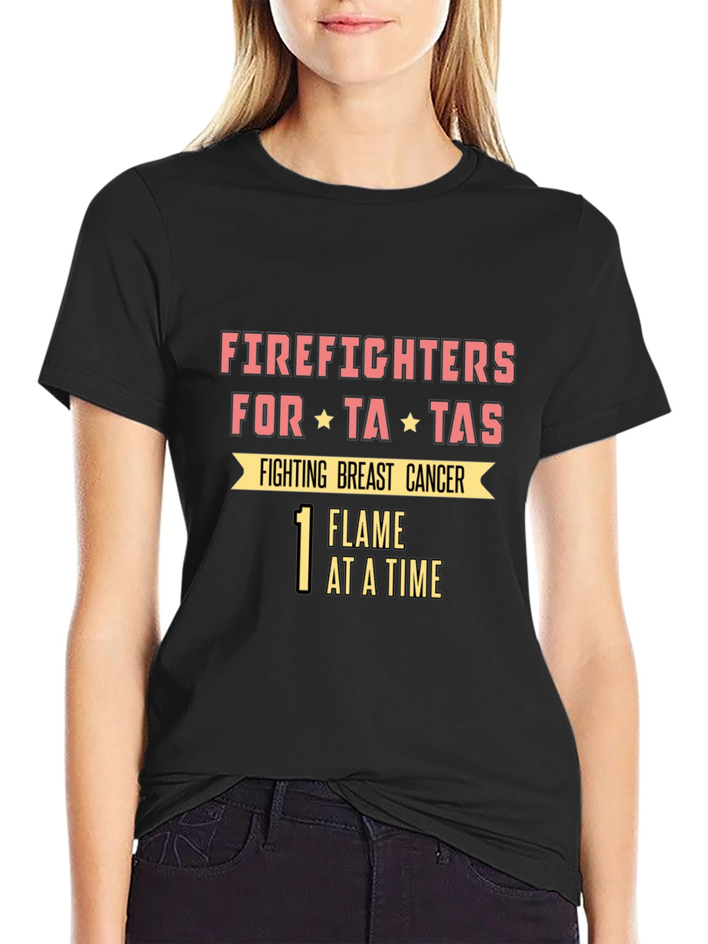 Firefighters for Ta-Tas Breast Cancer Awareness Tee