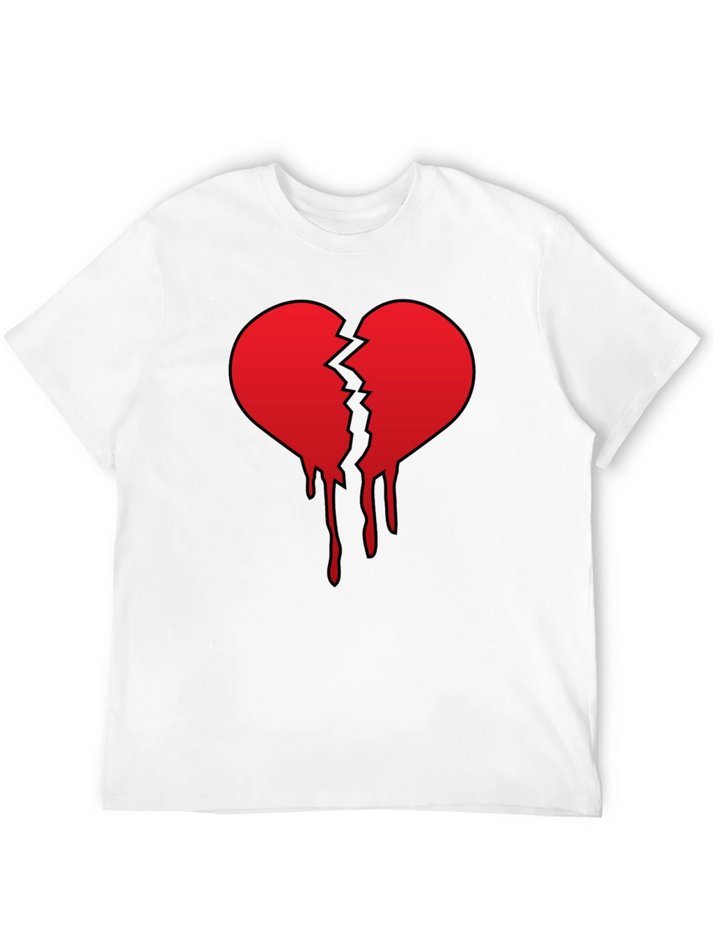 Broken Heart Graphic Tee - Black