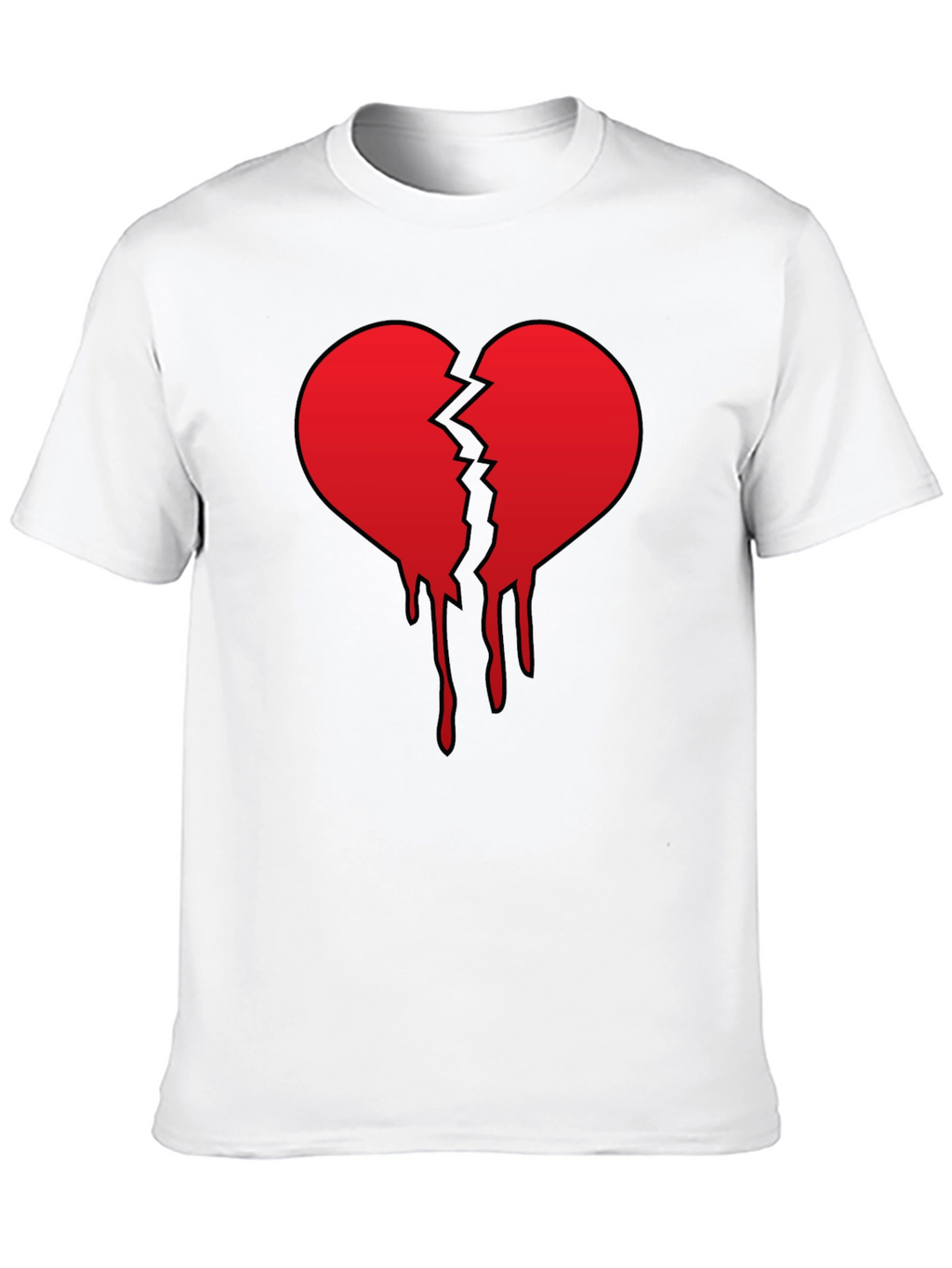 Broken Heart Graphic Tee - Black