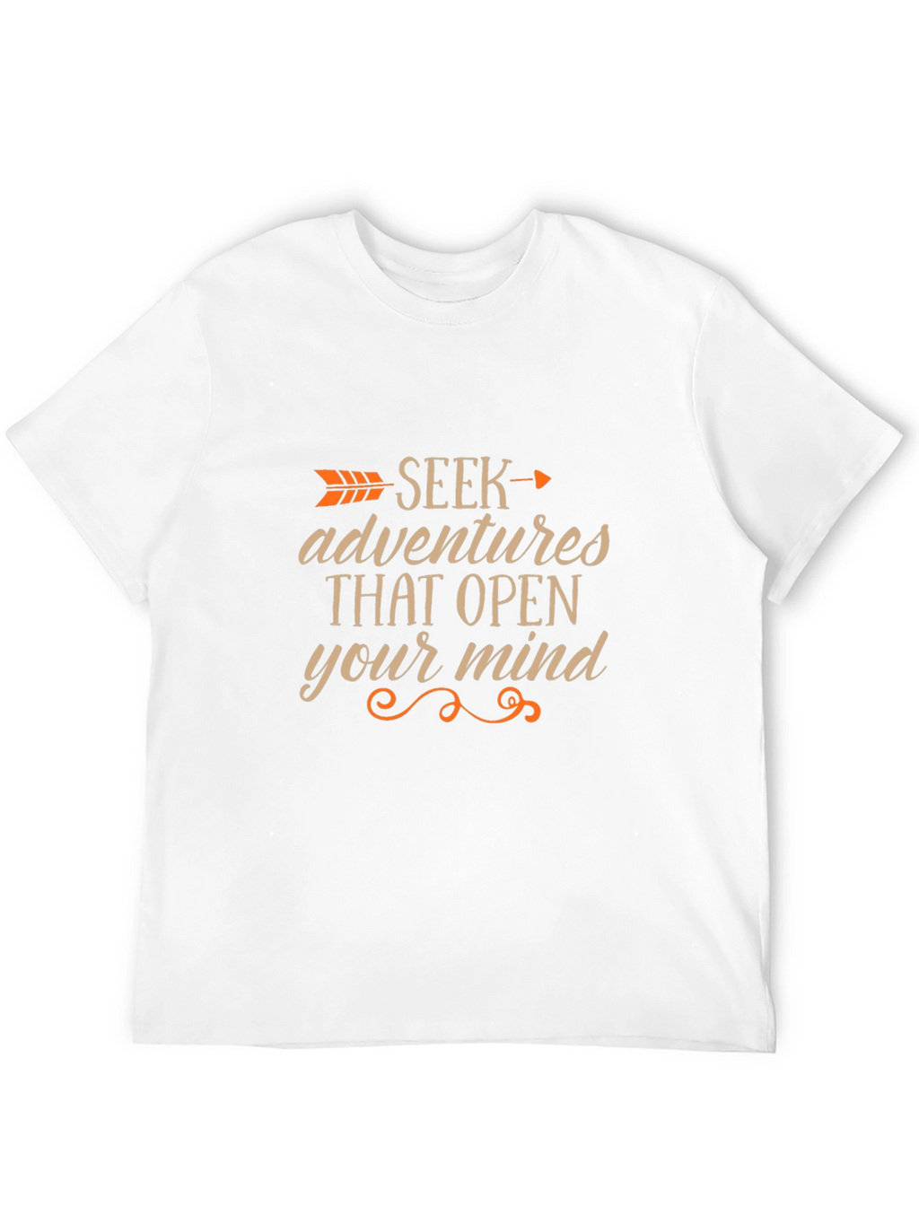 Seek Adventure Graphic Tee - Black Crew Neck