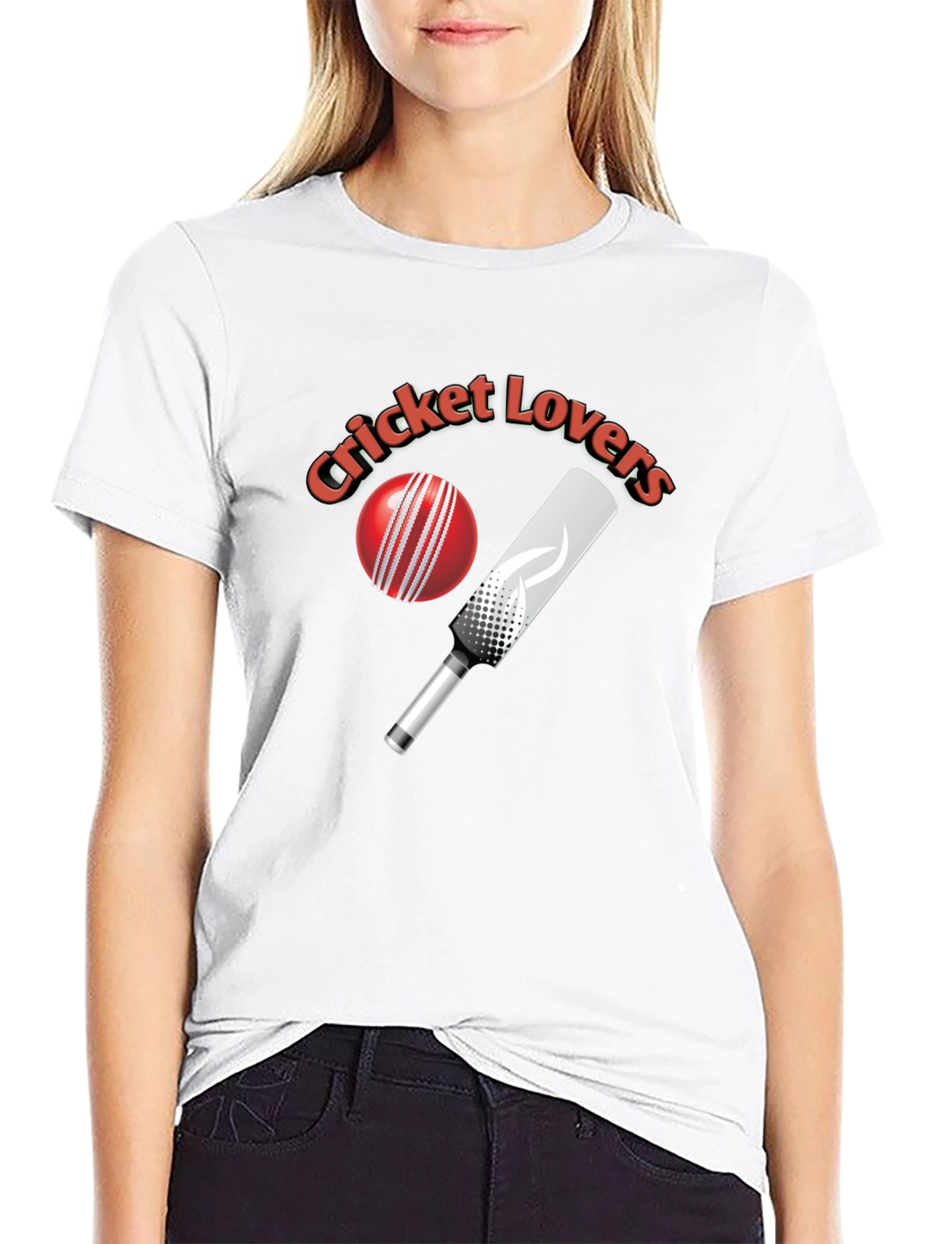 Cricket Lovers Black T-Shirt
