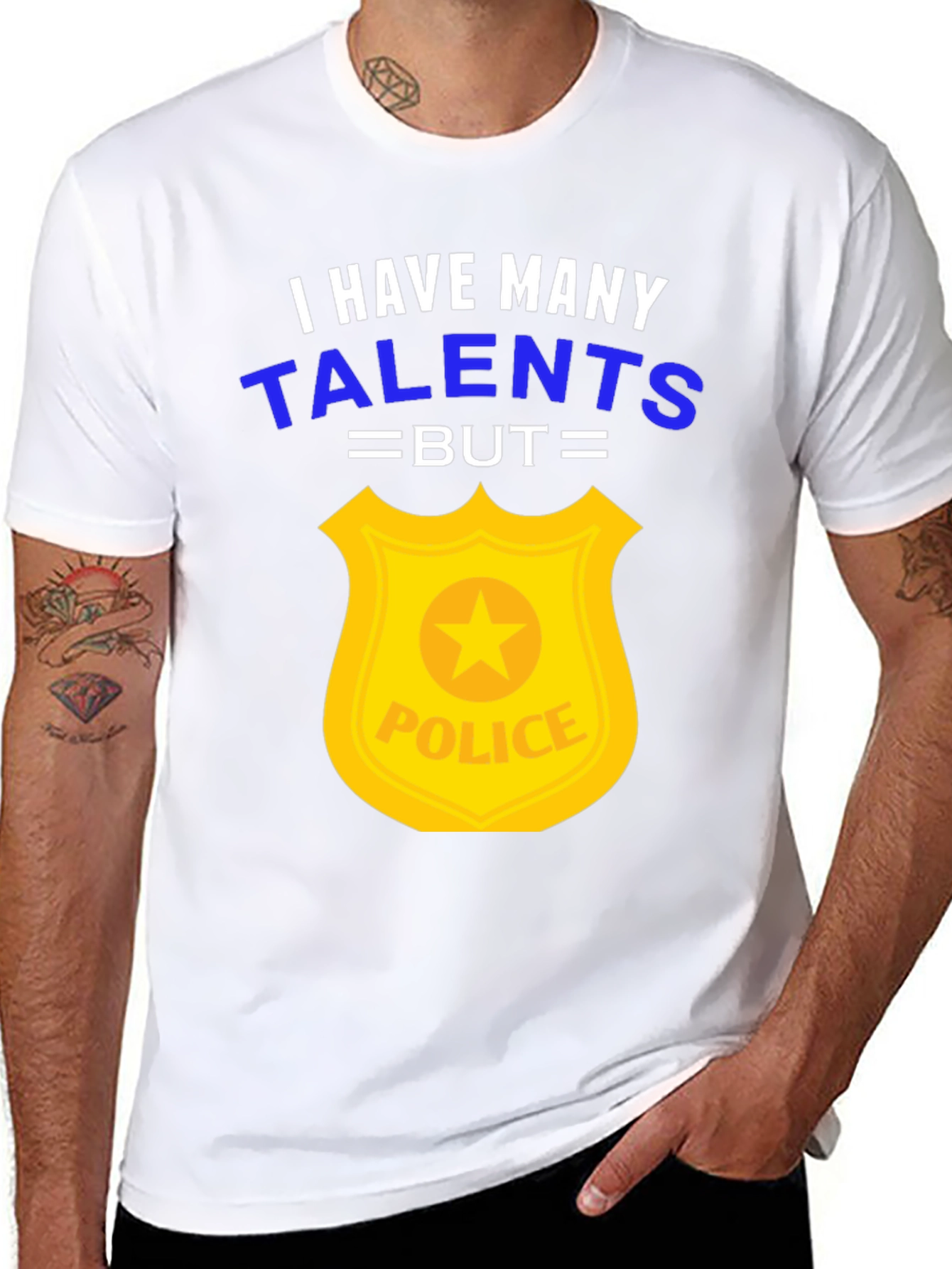Funny Police Officer T-Shirt - Many Talents