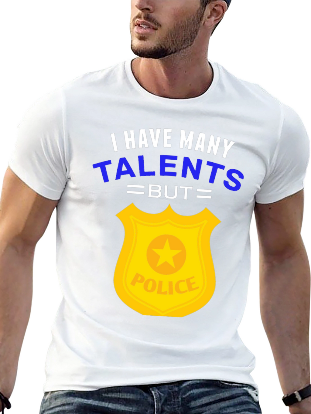 Funny Police Officer T-Shirt - Many Talents