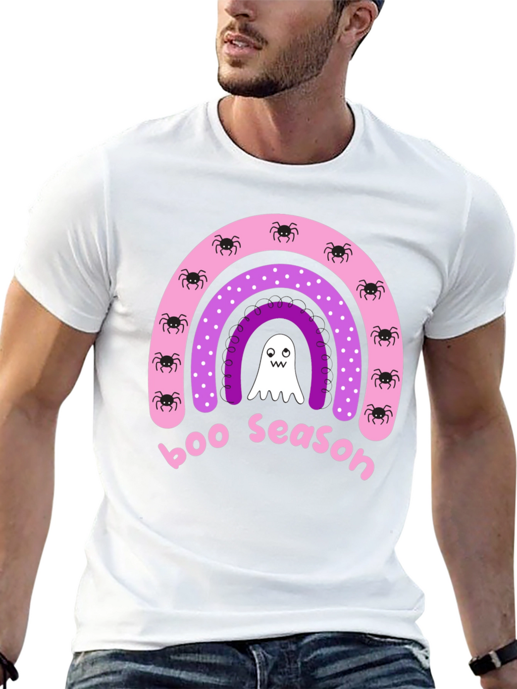 Boo Season Halloween Rainbow T-Shirt