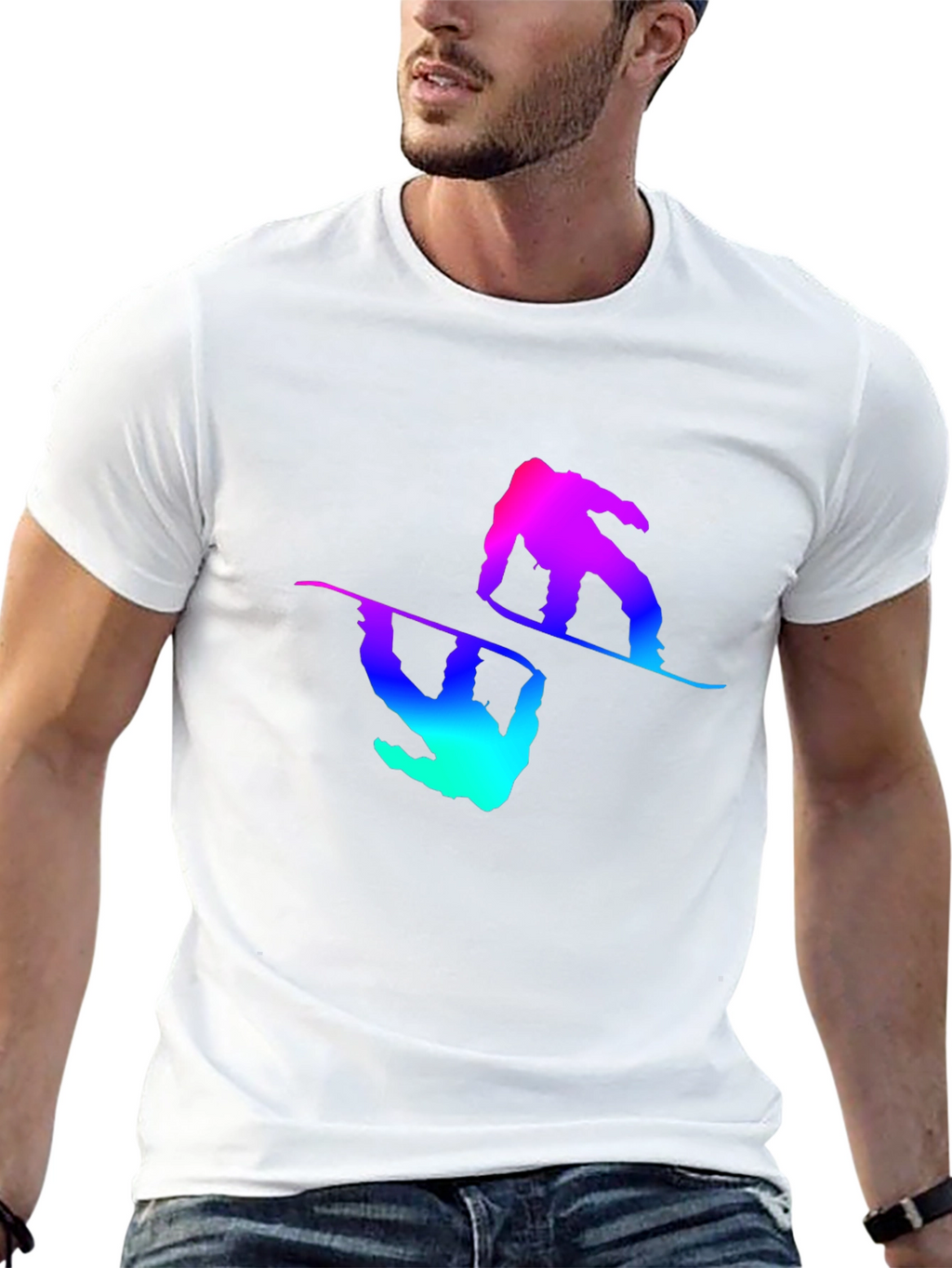 Snowboarder Graphic Tee - Black T-Shirt
