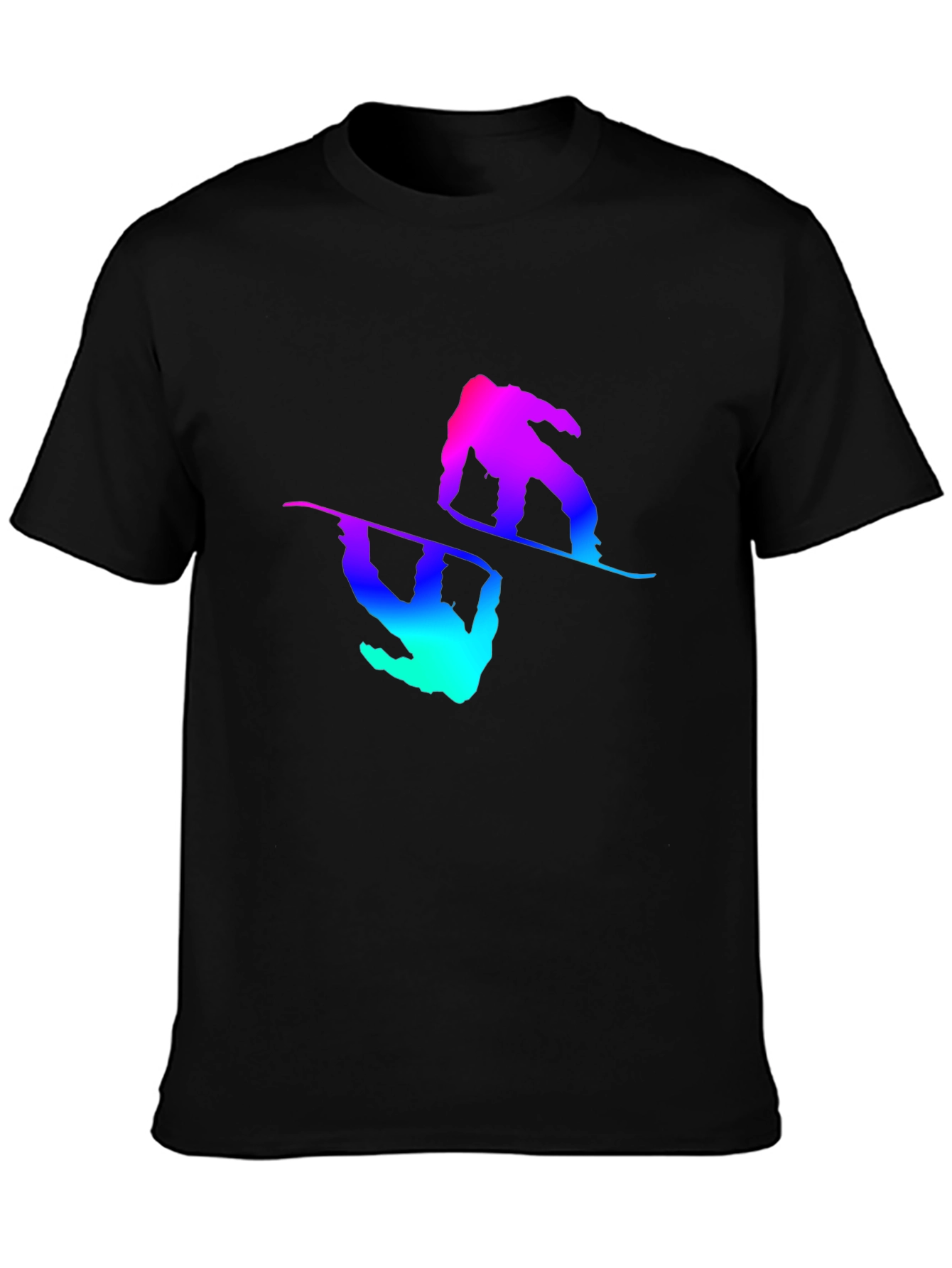 Snowboarder Graphic Tee - Black T-Shirt