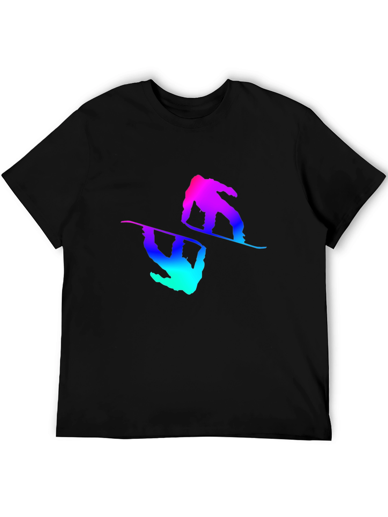 Snowboarder Graphic Tee - Black T-Shirt