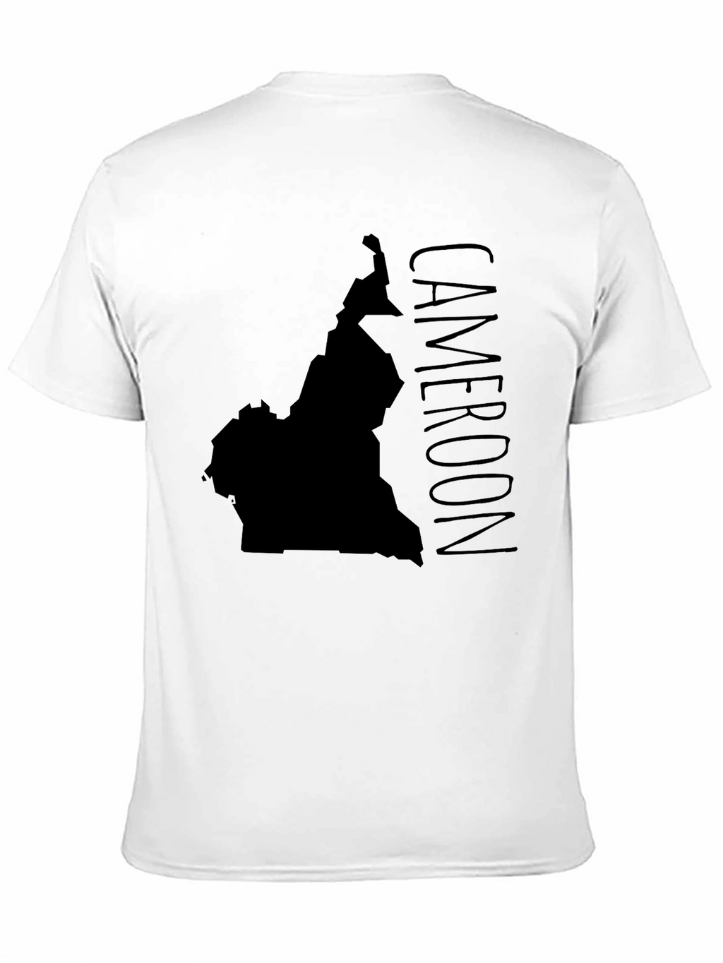 Cameroon Map T-Shirt - Black Graphic Tee