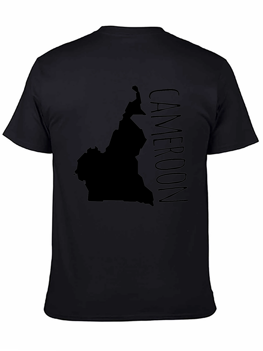 Cameroon Map T-Shirt - Black Graphic Tee