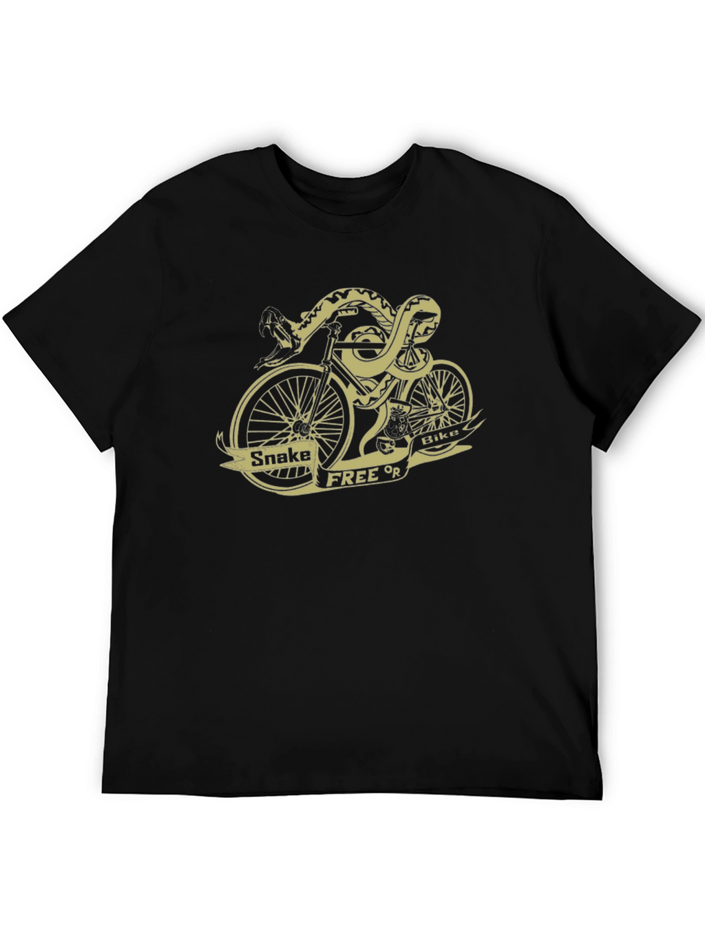 Snake Free or Bikes Graphic T-Shirt