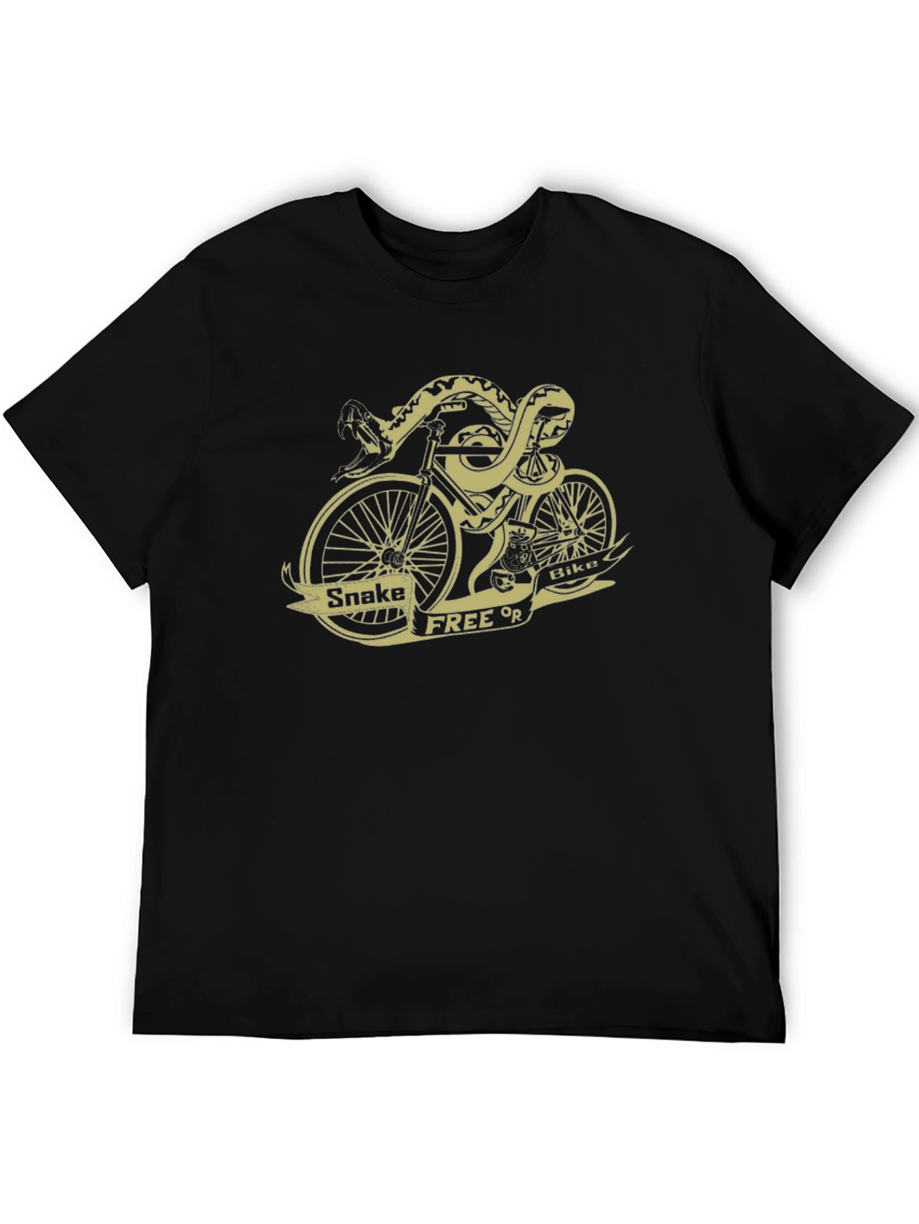 Snake Free or Bikes Graphic T-Shirt