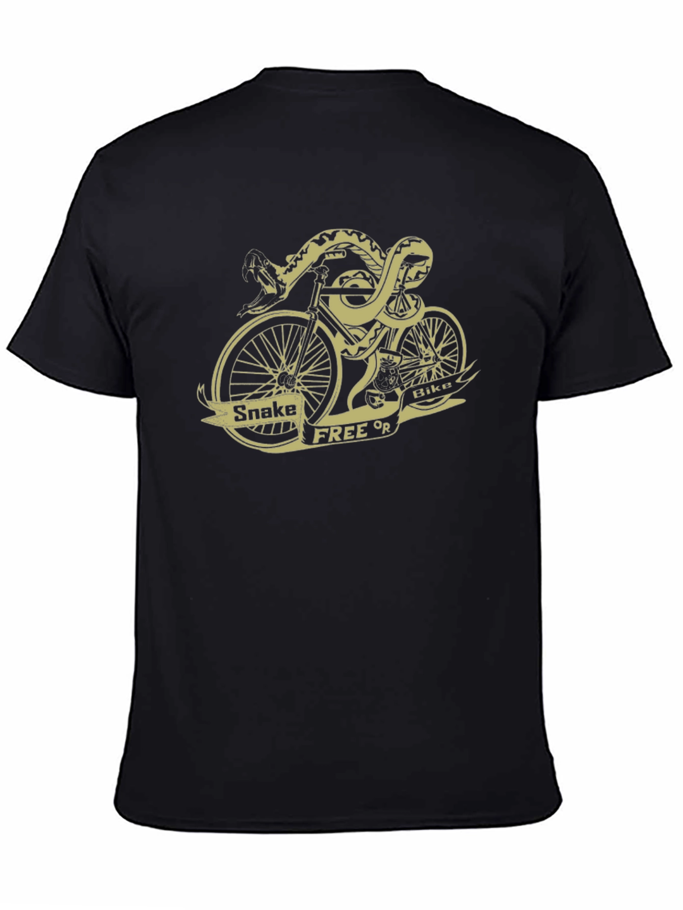 Snake Free or Bikes Graphic T-Shirt