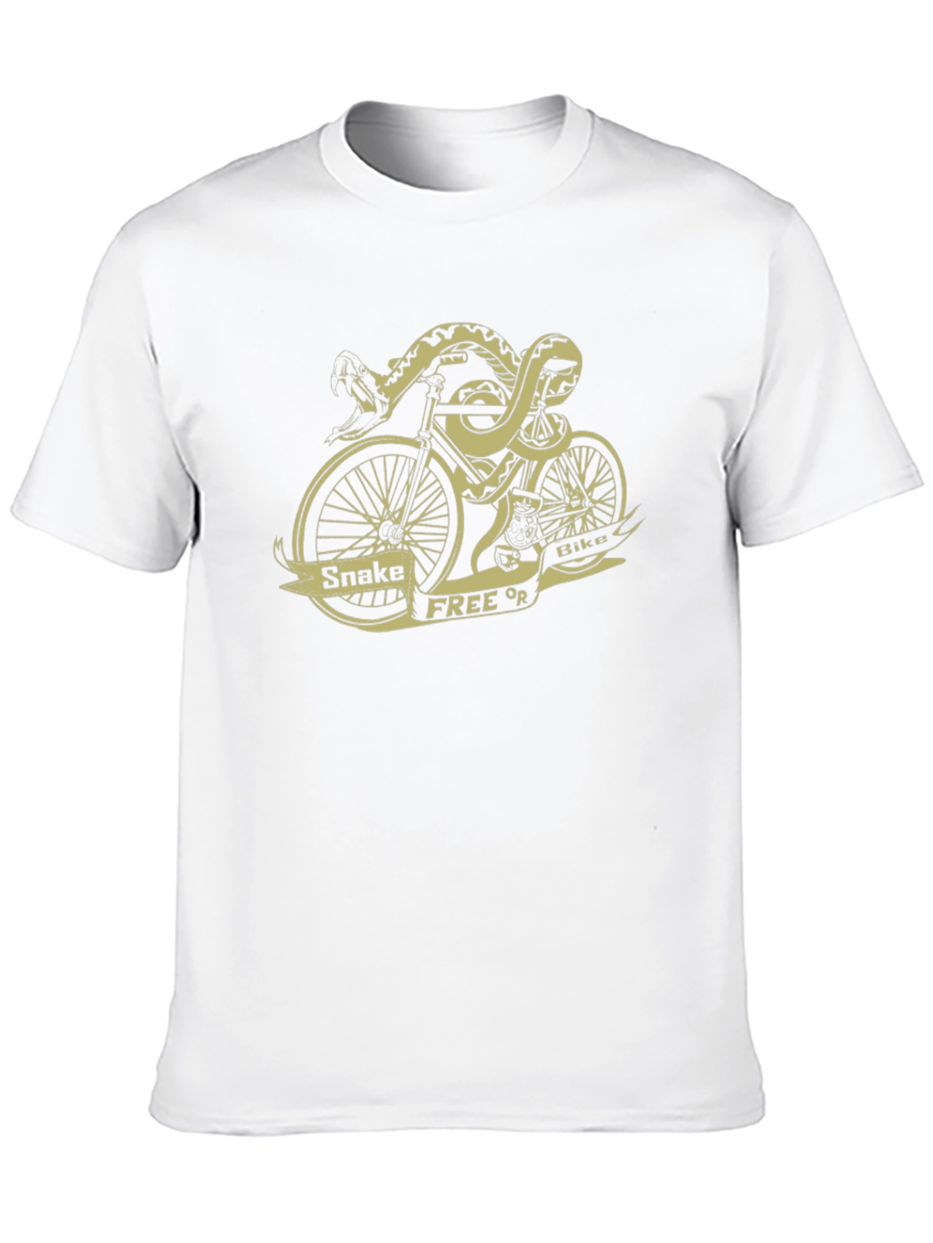 Snake Free or Bikes Graphic T-Shirt
