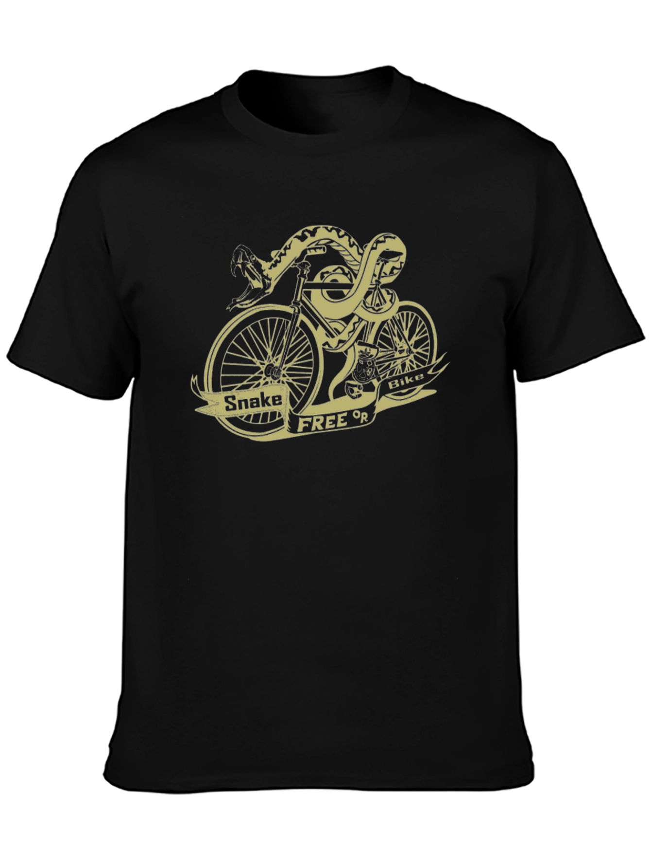 Snake Free or Bikes Graphic T-Shirt