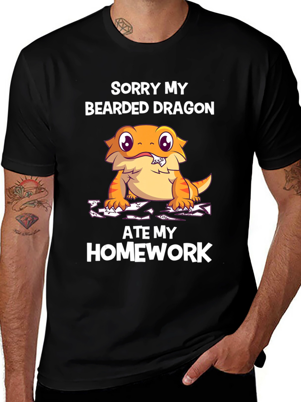 Bearded Dragon Ate My Homework T-Shirt
