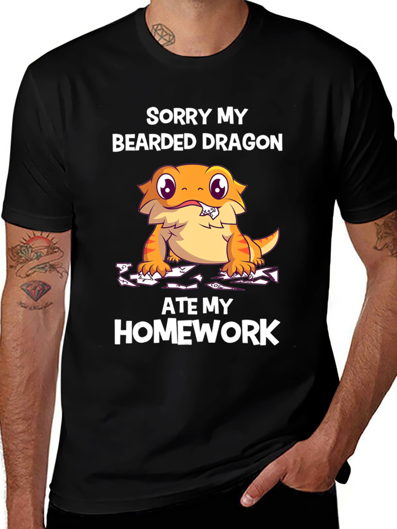 Bearded Dragon Ate My Homework T-Shirt