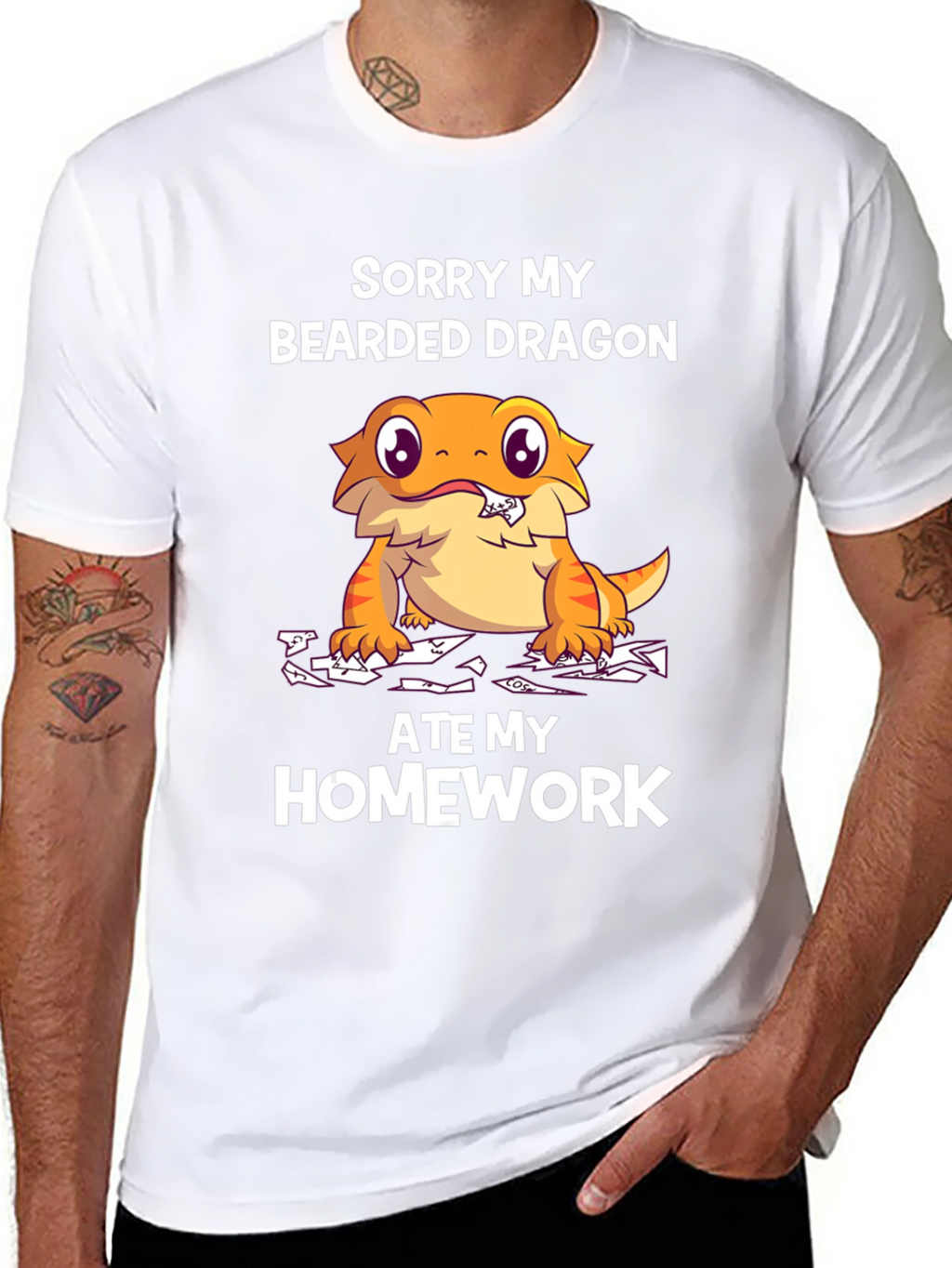 Bearded Dragon Ate My Homework T-Shirt