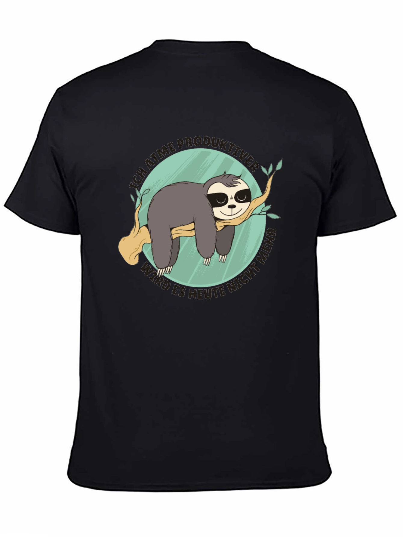 Funny Sloth T-Shirt - Ich Atme Produktiver