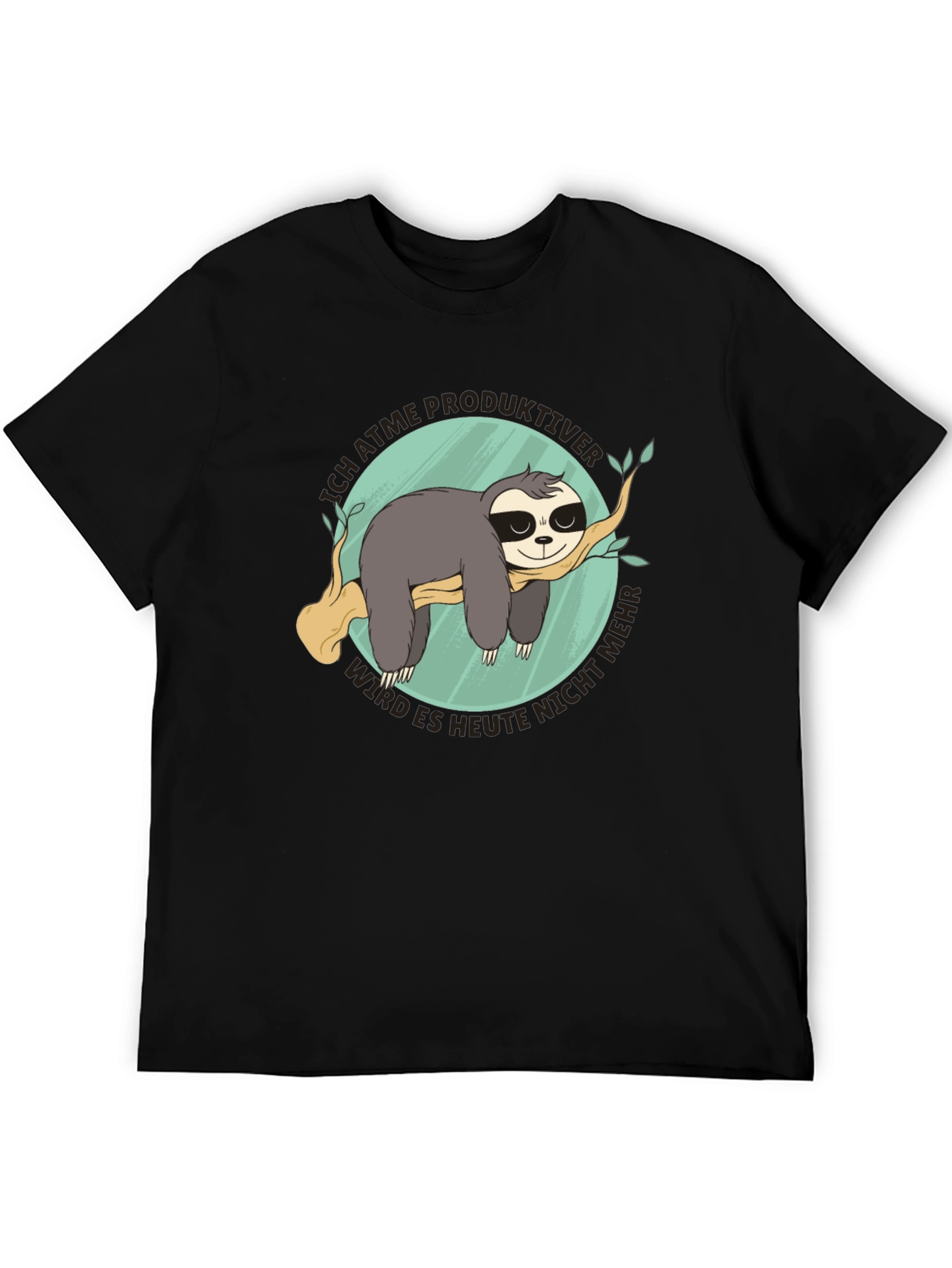 Funny Sloth T-Shirt - Ich Atme Produktiver