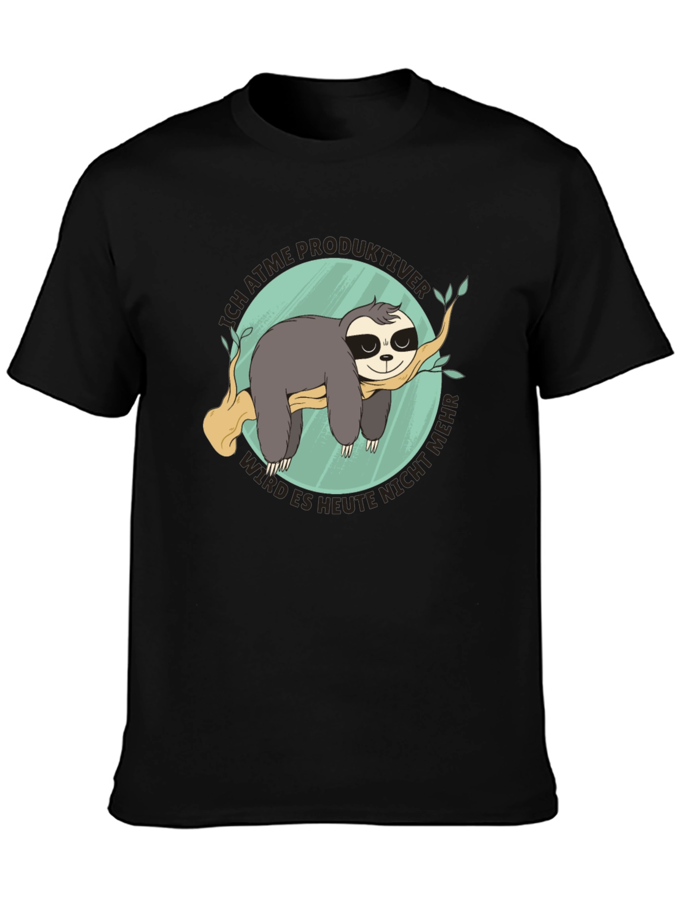 Funny Sloth T-Shirt - Ich Atme Produktiver