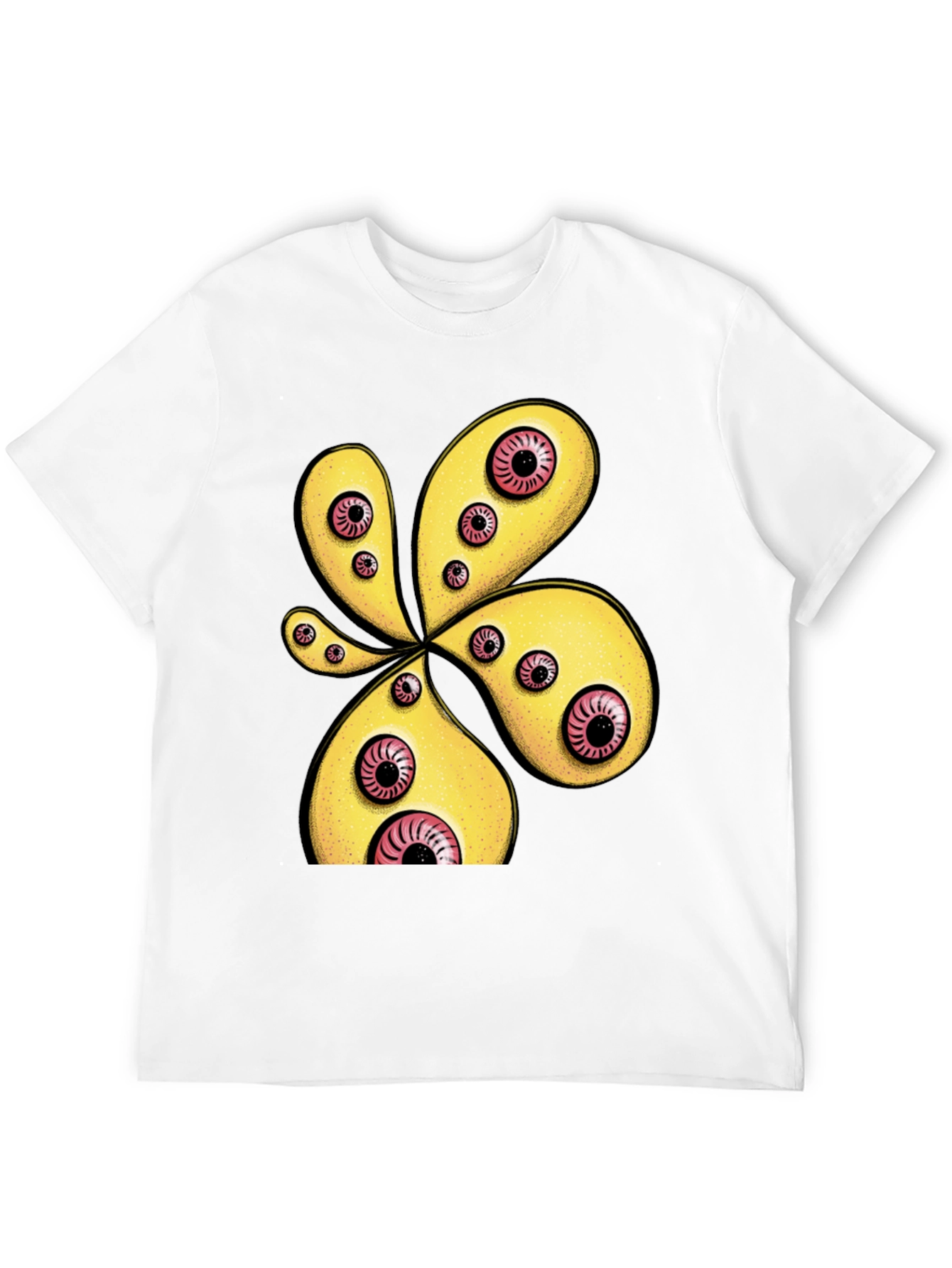 Eye-Catching Graphic Print Black T-Shirt