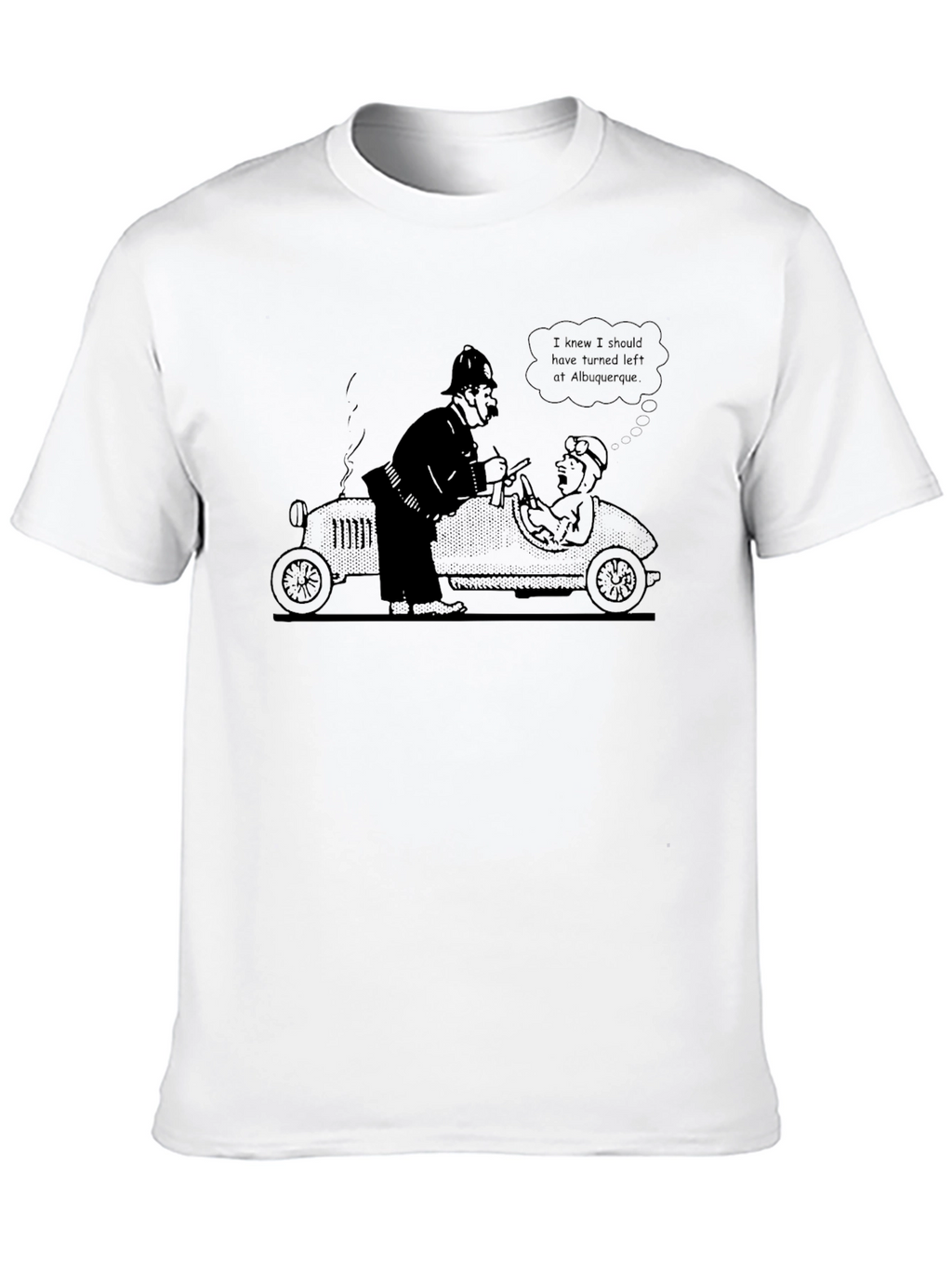 Funny Albuquerque Cartoon Black T-Shirt