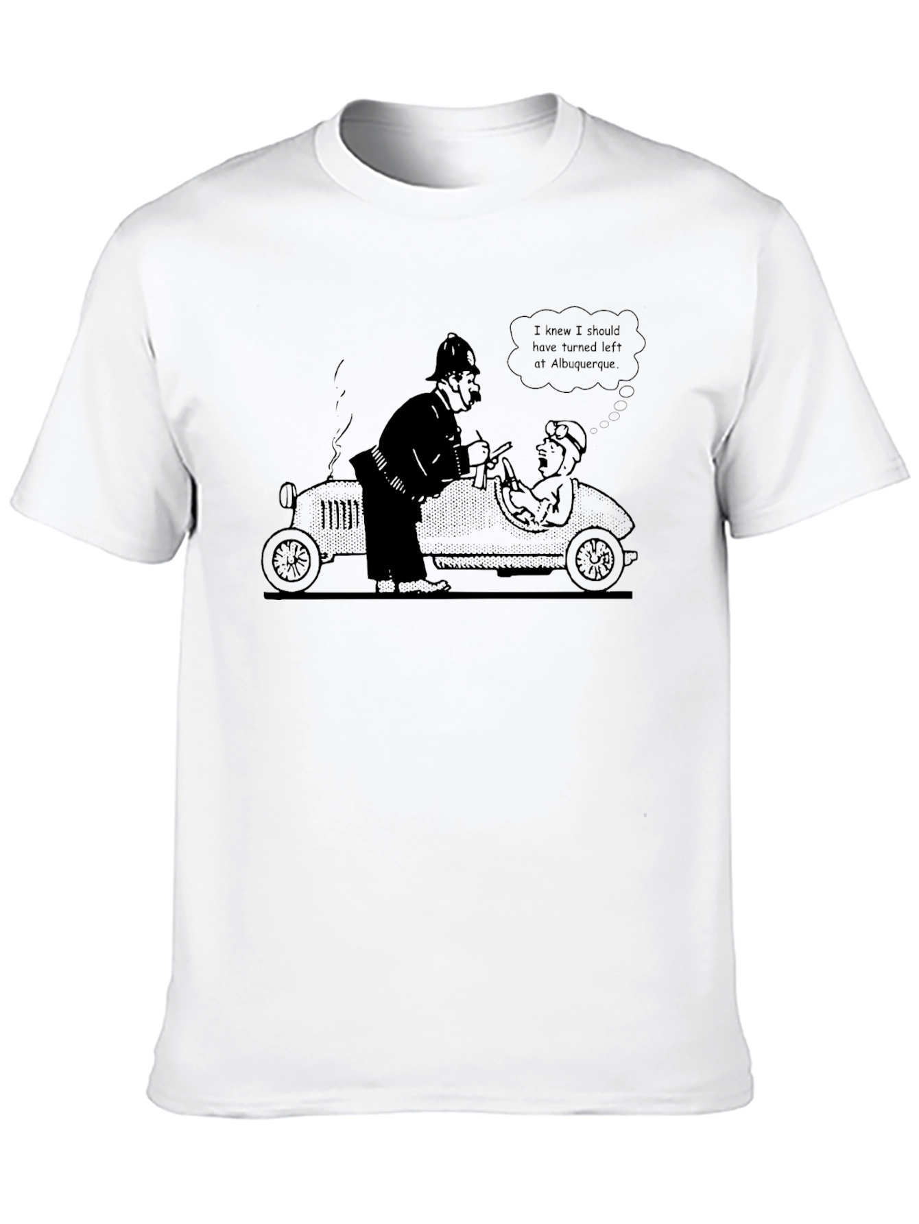 Funny Albuquerque Cartoon Black T-Shirt