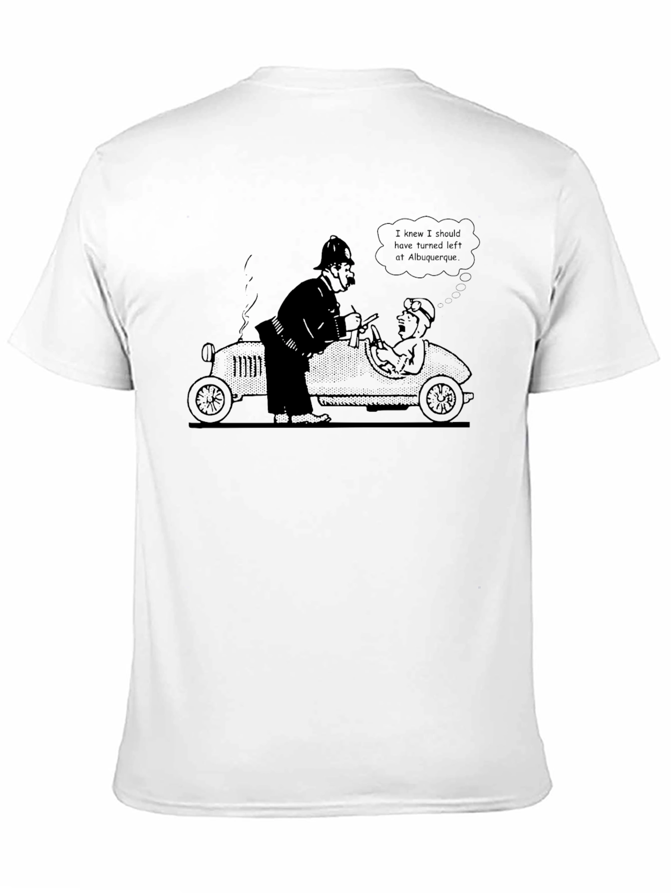 Funny Albuquerque Cartoon Black T-Shirt