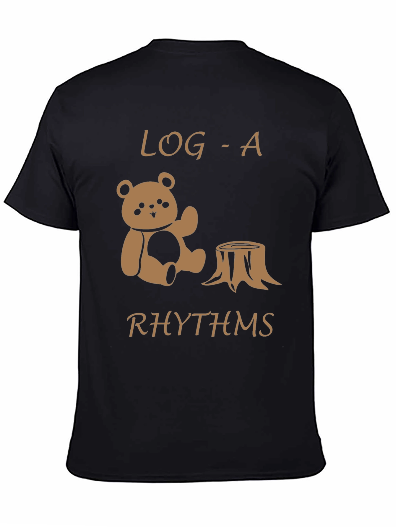 Log-a-Rhythms Black Graphic Tee