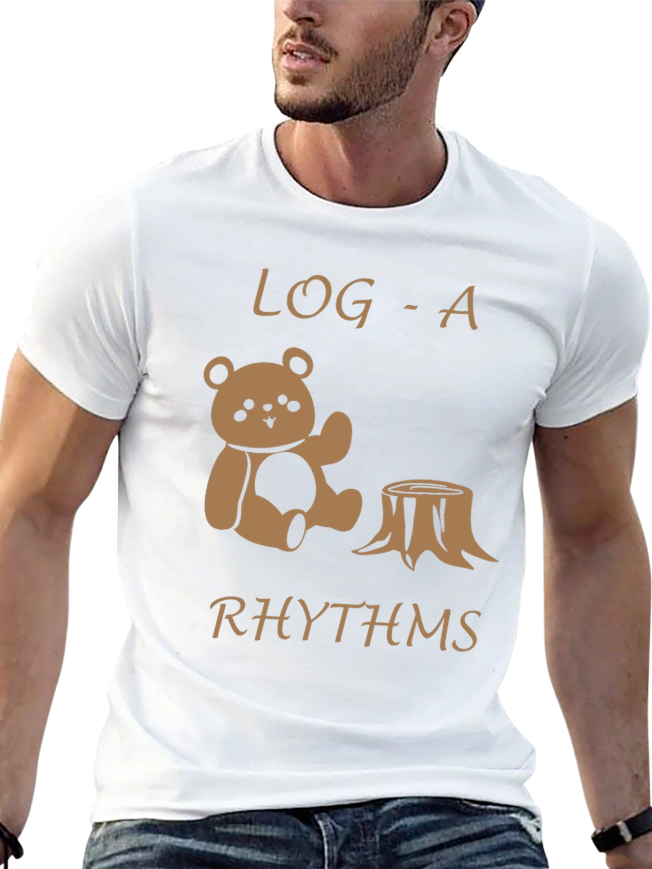 Log-a-Rhythms Black Graphic Tee