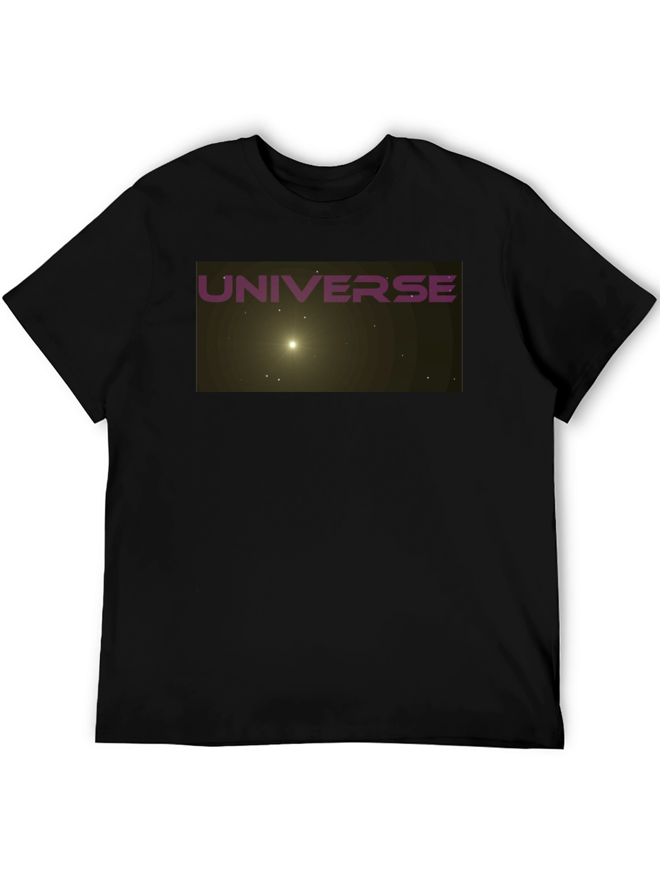 Universe Graphic Black T-Shirt