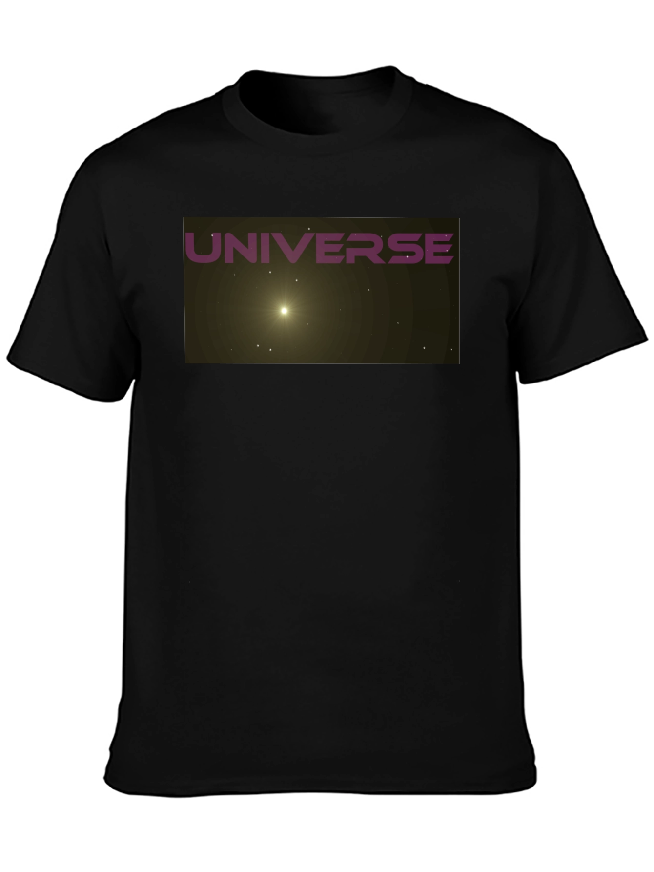 Universe Graphic Black T-Shirt