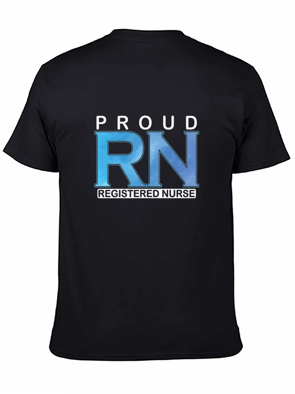 Proud RN Registered Nurse Black T-Shirt