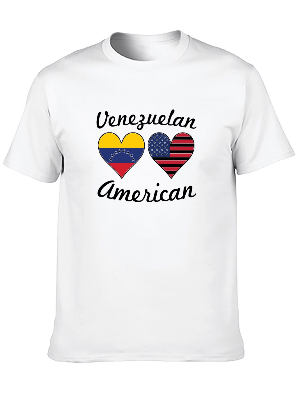 Venezuelan American Flag Heart T-Shirt