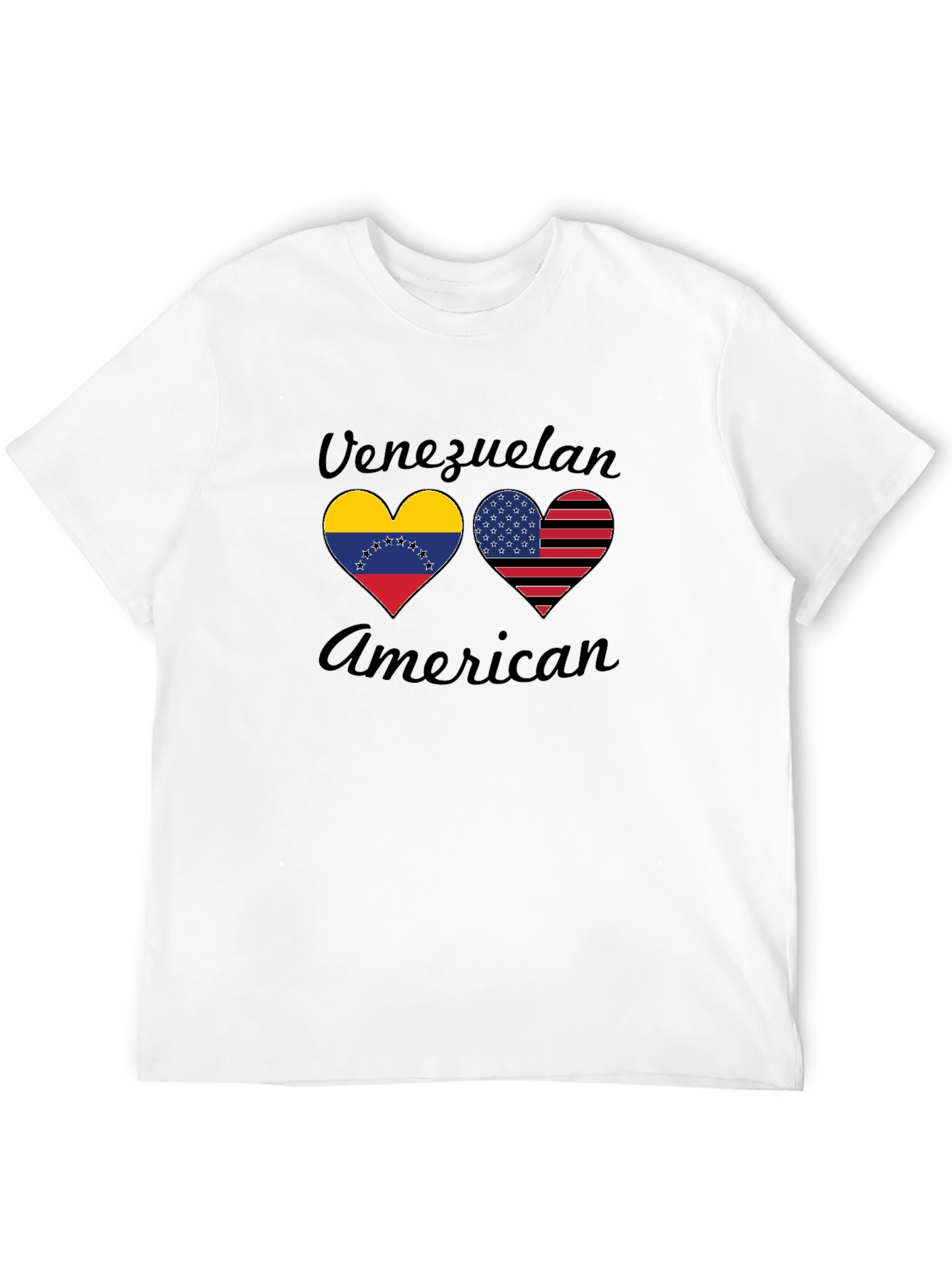 Venezuelan American Flag Heart T-Shirt