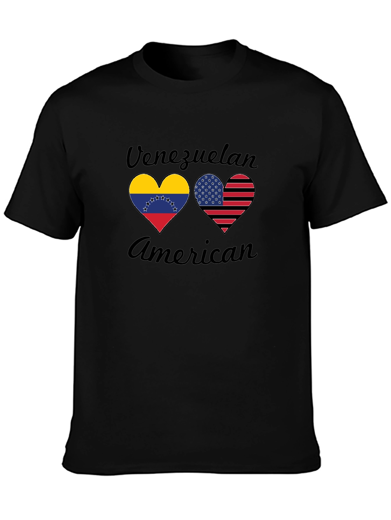 Venezuelan American Flag Heart T-Shirt