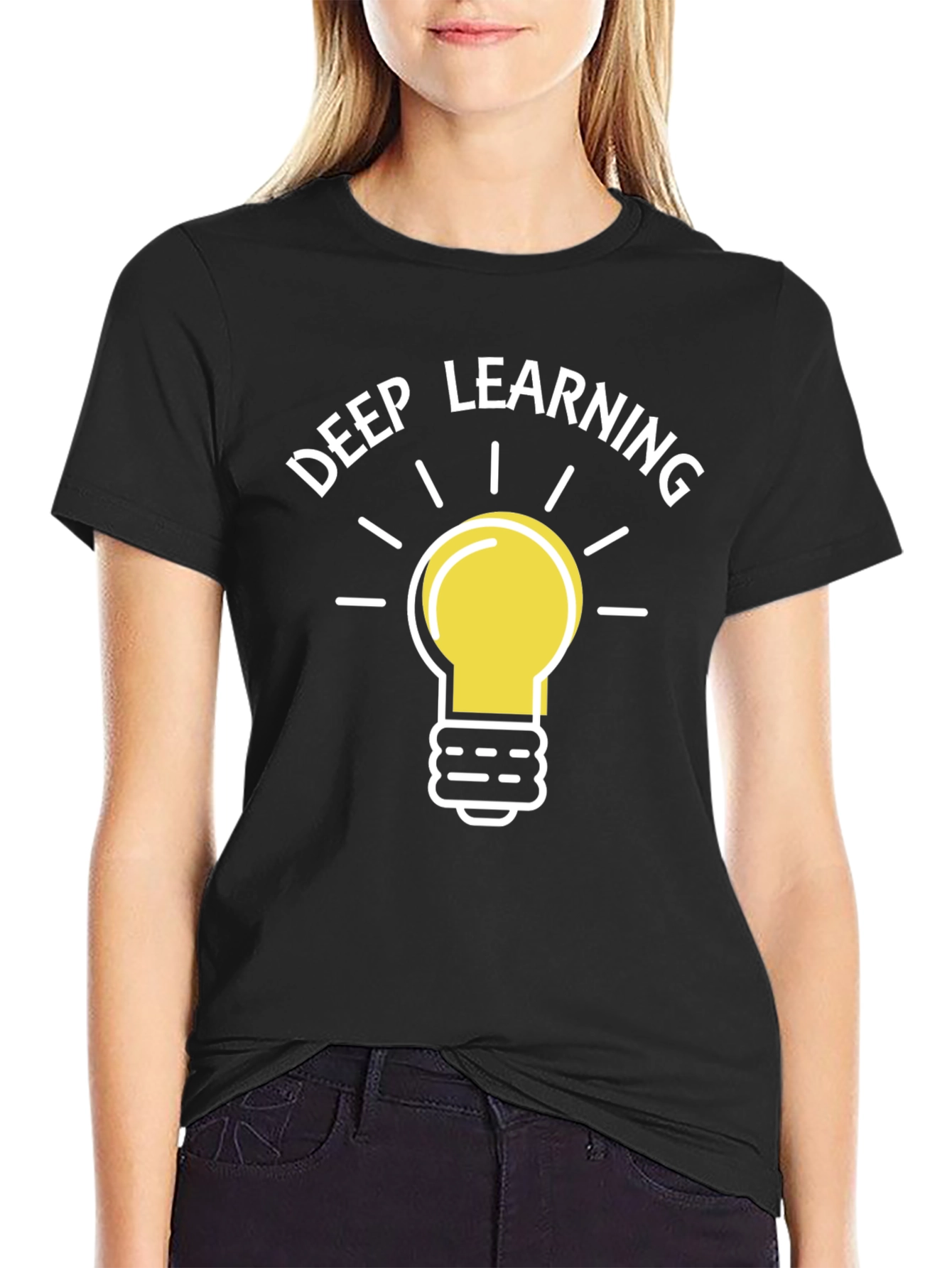Deep Learning Lightbulb Graphic T-Shirt