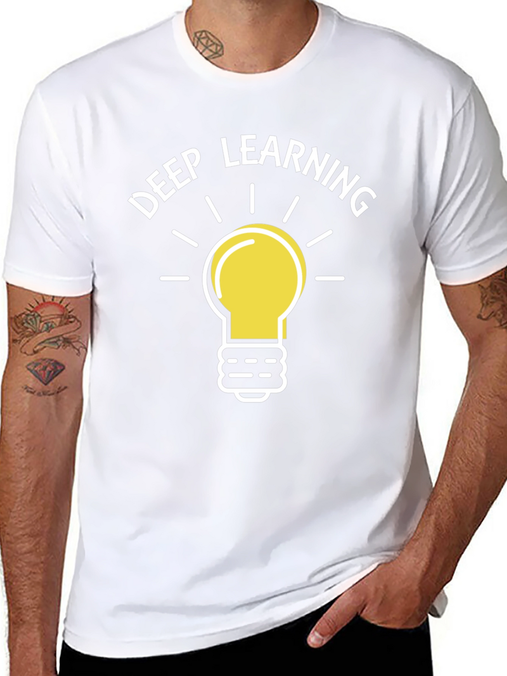 Deep Learning Lightbulb Graphic T-Shirt