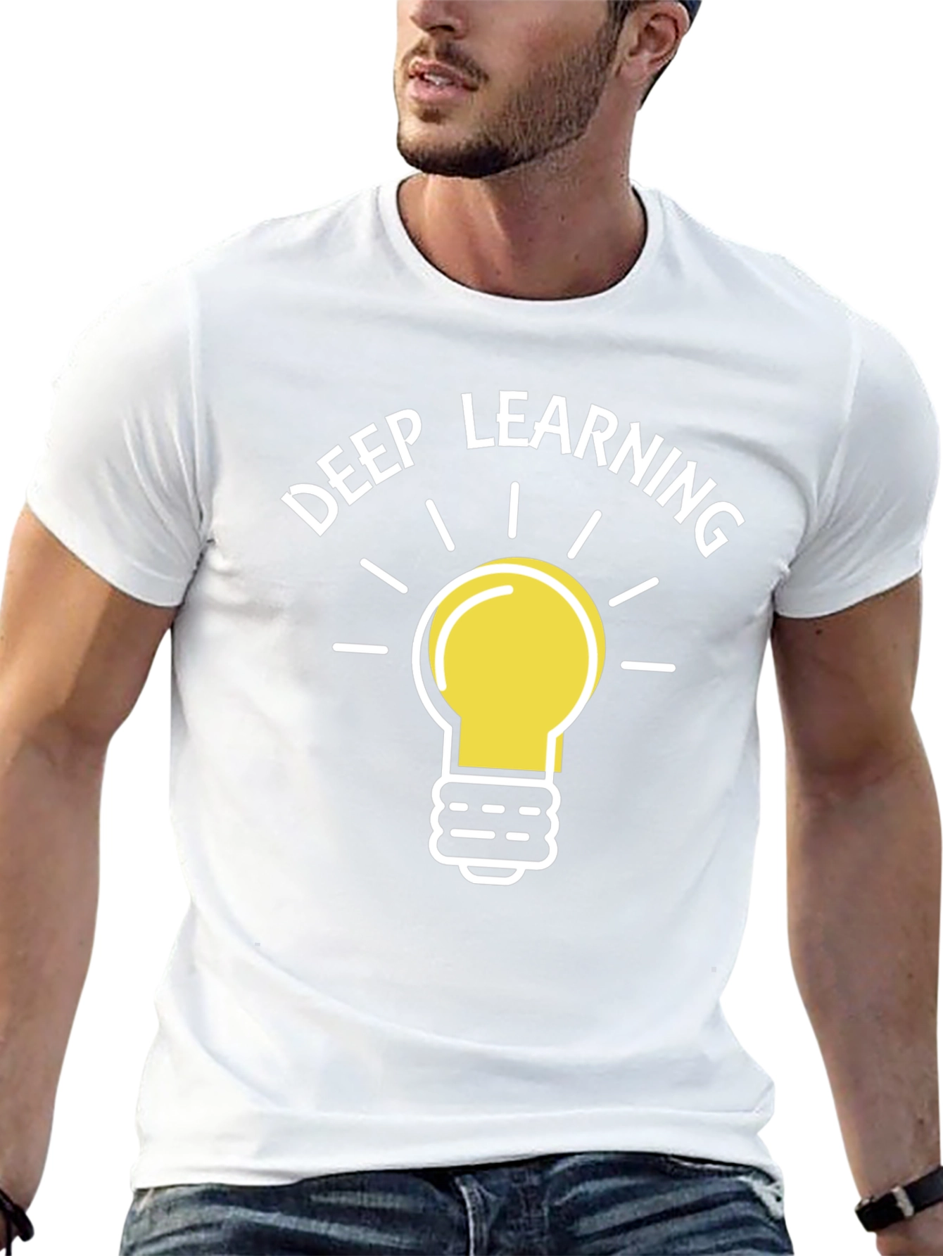 Deep Learning Lightbulb Graphic T-Shirt