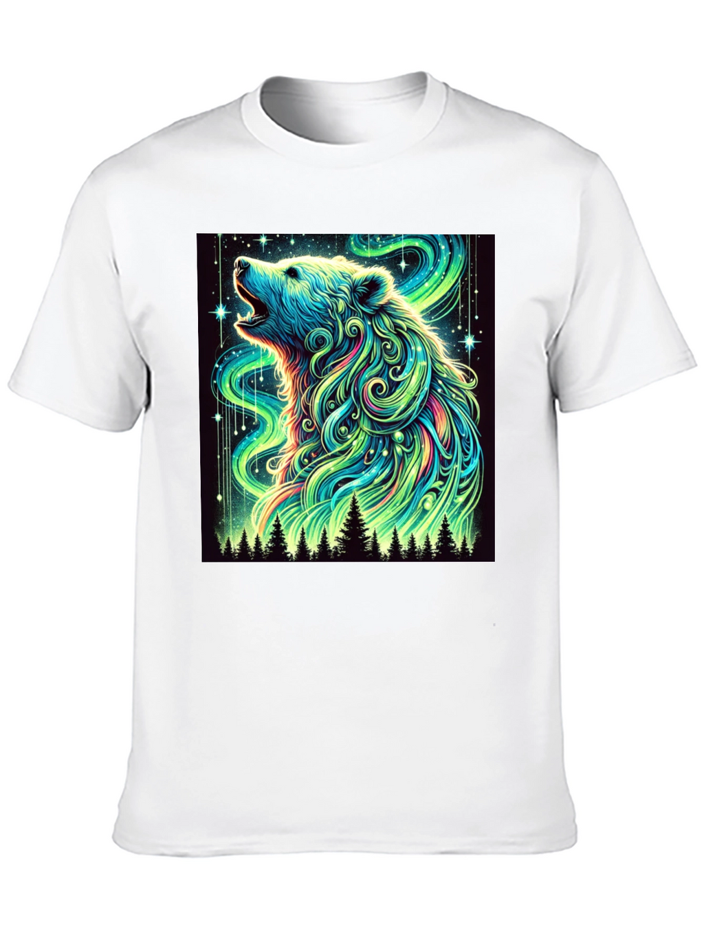 Aurora Bear Black T-Shirt