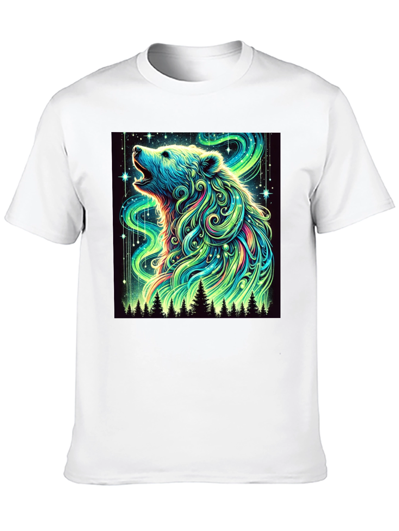 Aurora Bear Black T-Shirt