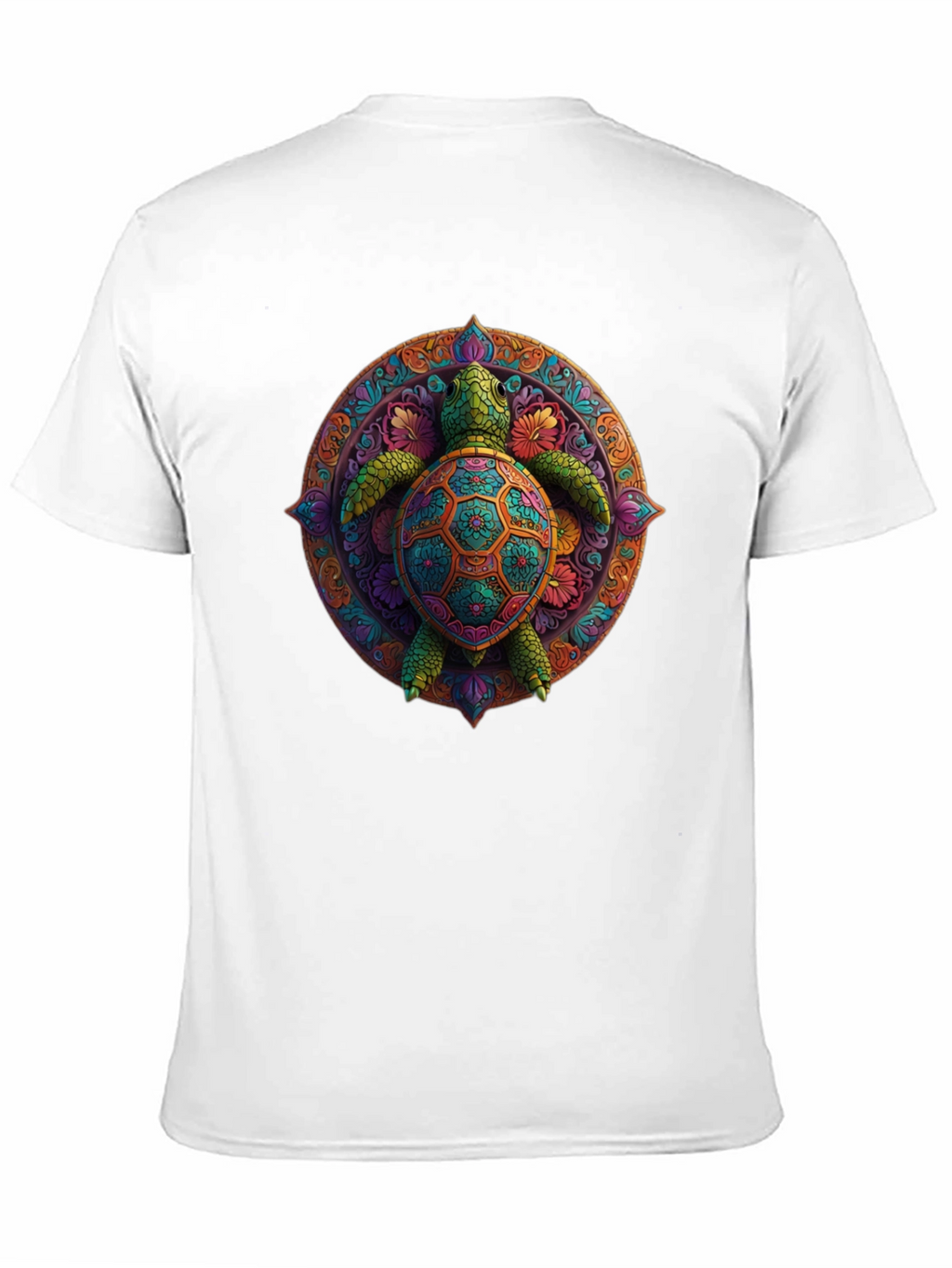 Turtle Mandala Graphic Tee - Black