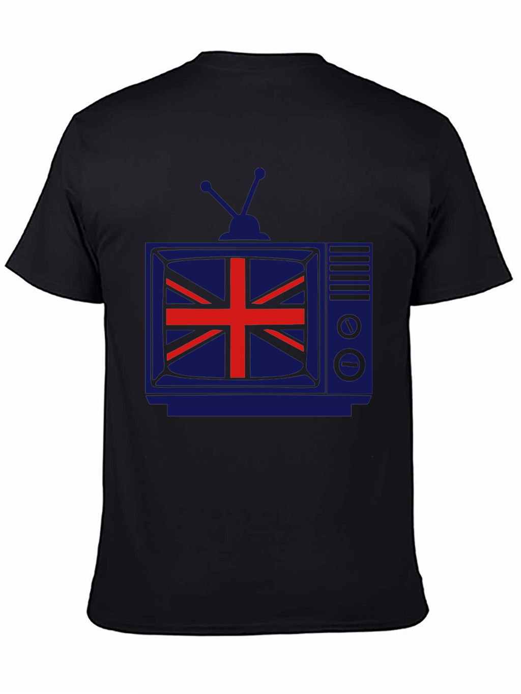 Retro British Flag TV Graphic T-Shirt