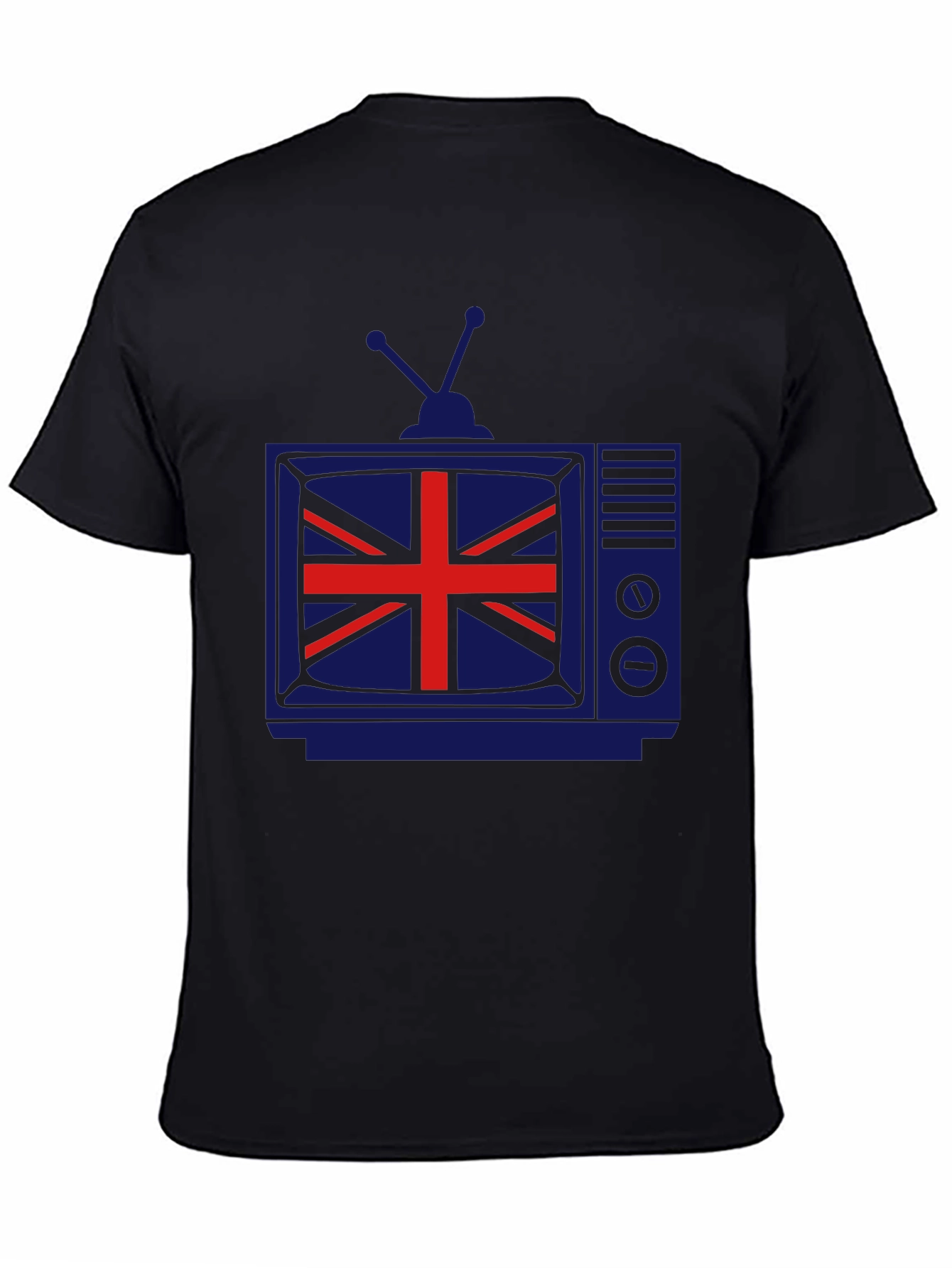 Retro British Flag TV Graphic T-Shirt
