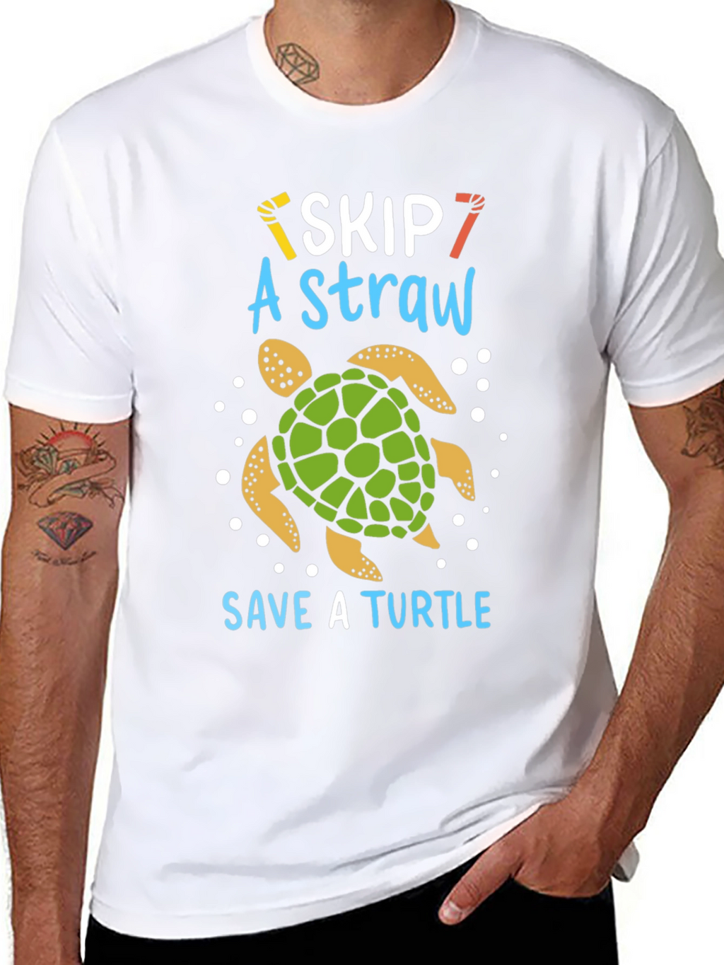 Skip A Straw Save A Turtle T-Shirt