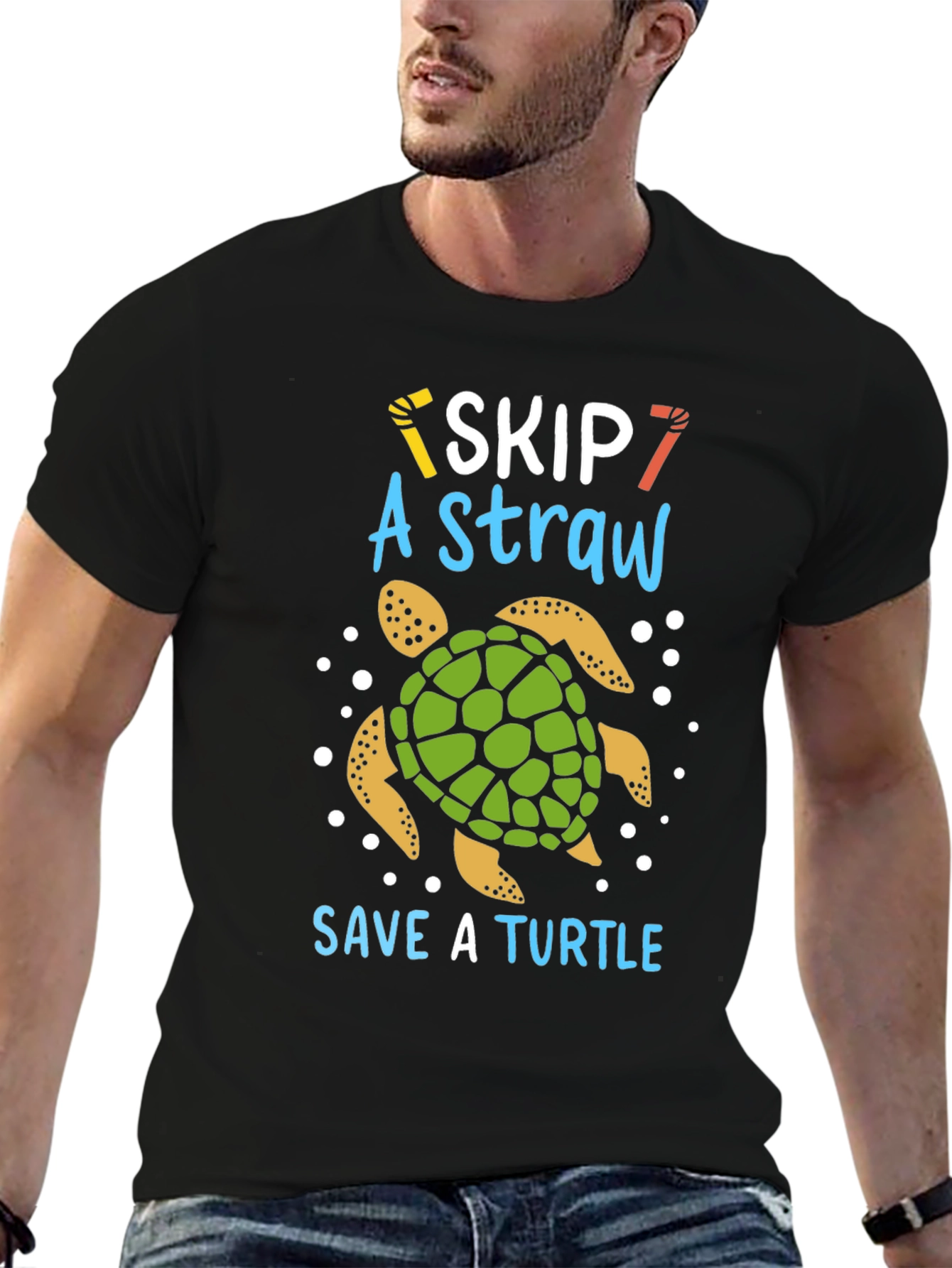 Skip A Straw Save A Turtle T-Shirt