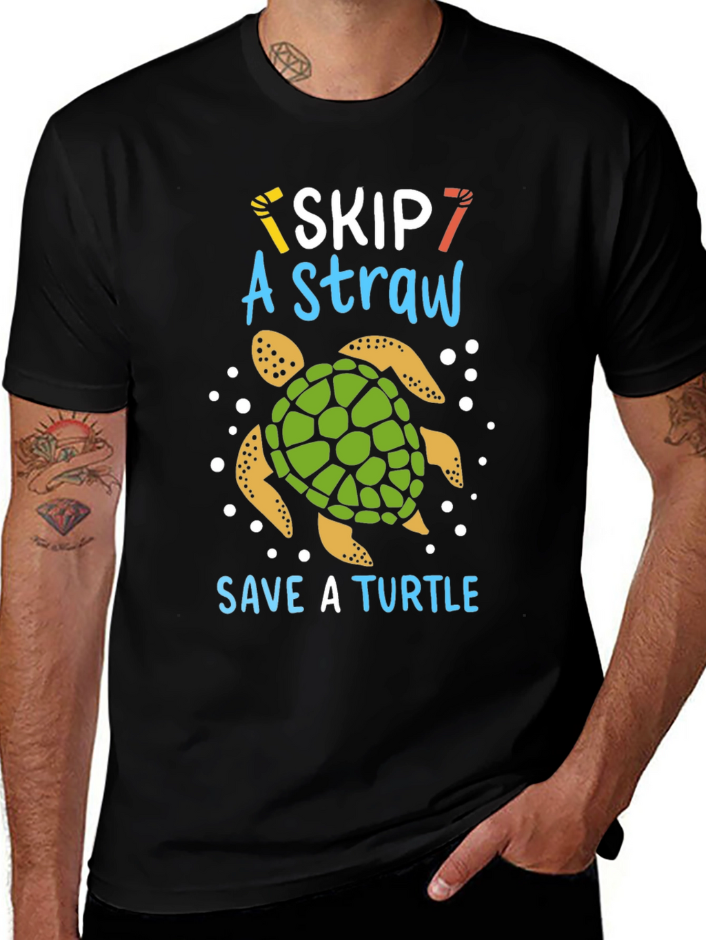 Skip A Straw Save A Turtle T-Shirt