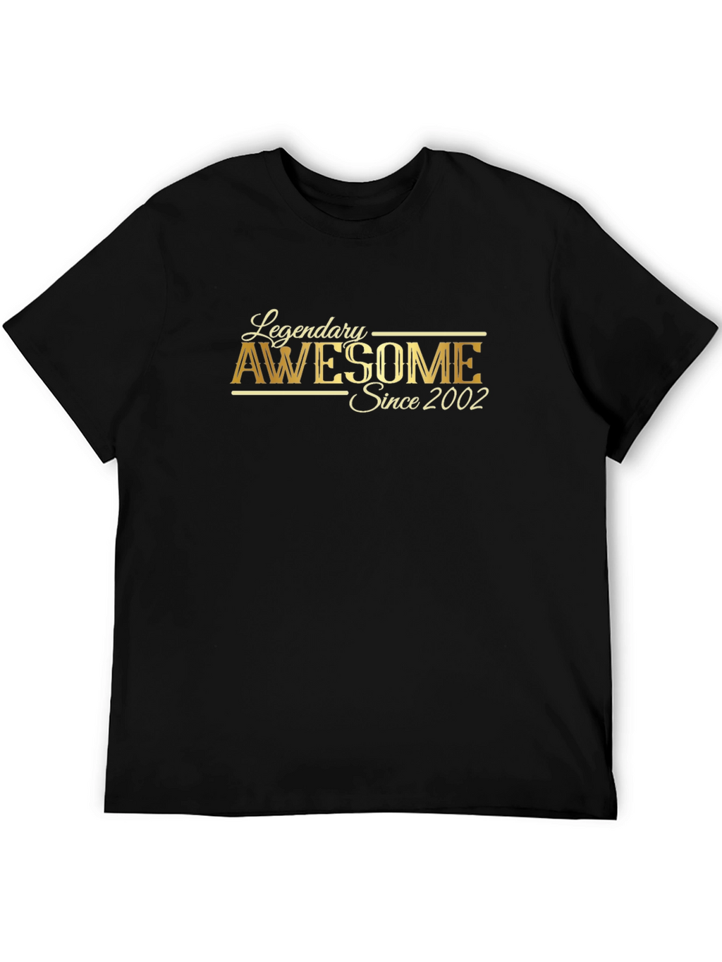 Legendary Awesome Since 2002 Black T-Shirt